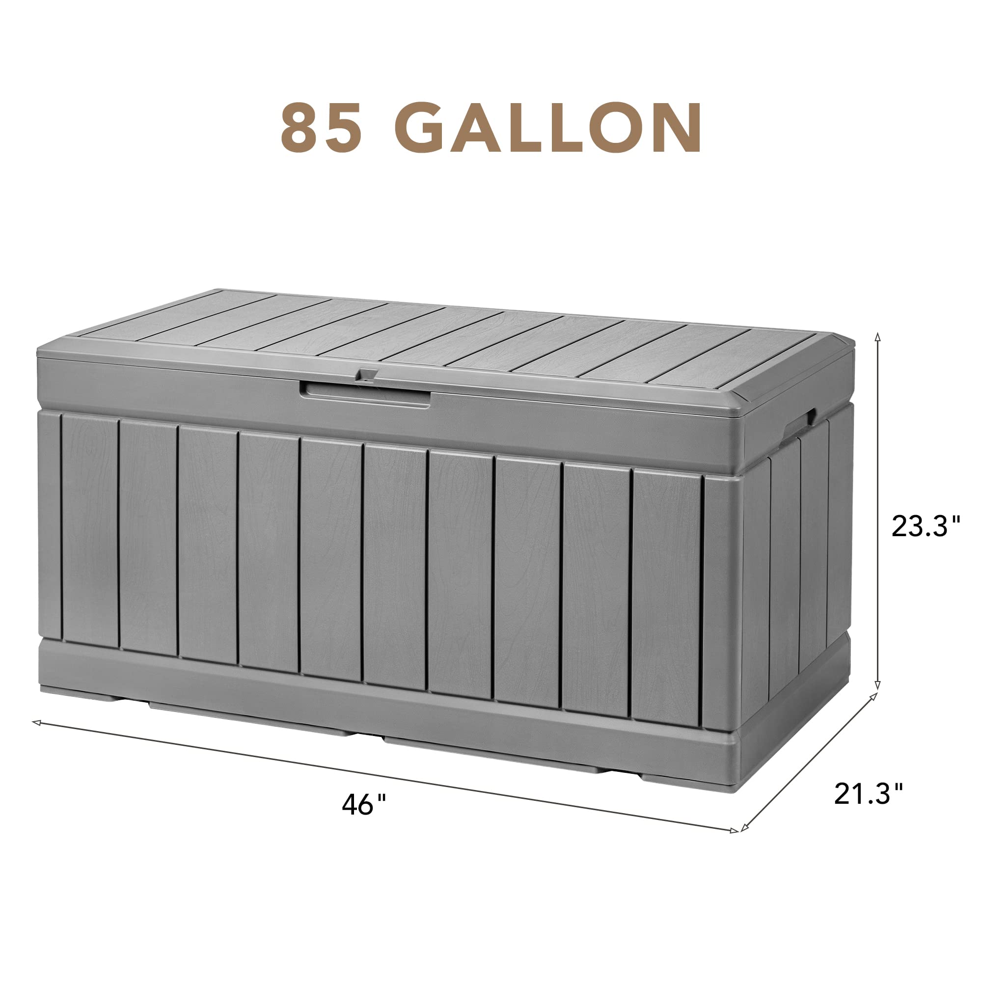 Devoko 100-Gallon Resin Deck Box