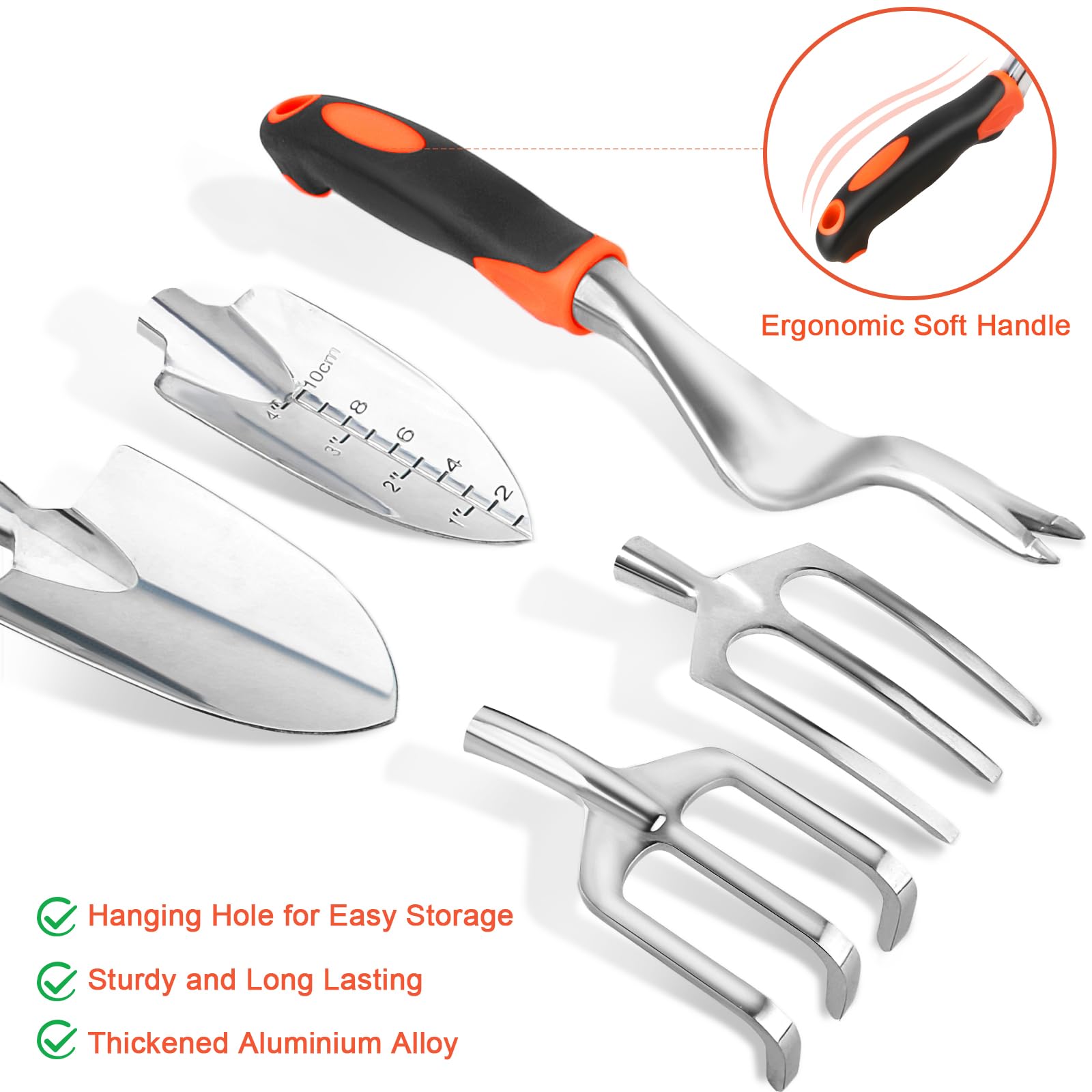 8-Piece Garden Tools Set with Storage Bag