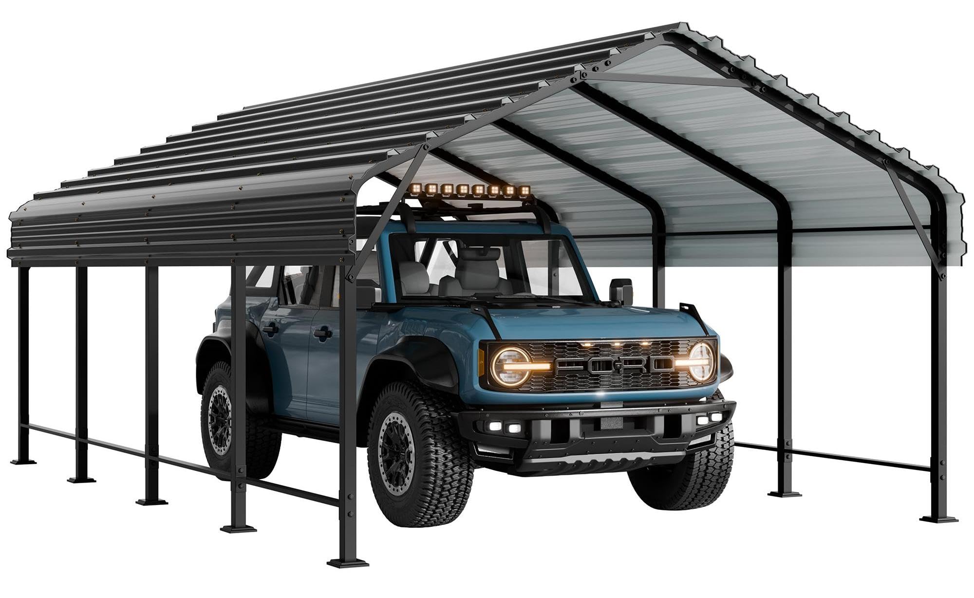 12x20 Ft Walsunny Heavy-Duty Carport