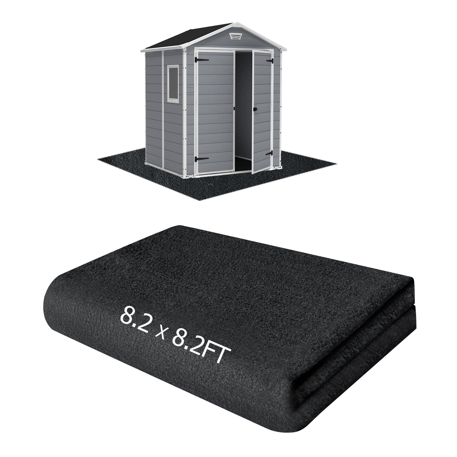 6x8 Ft Outdoor Storage Shed Floor Mat