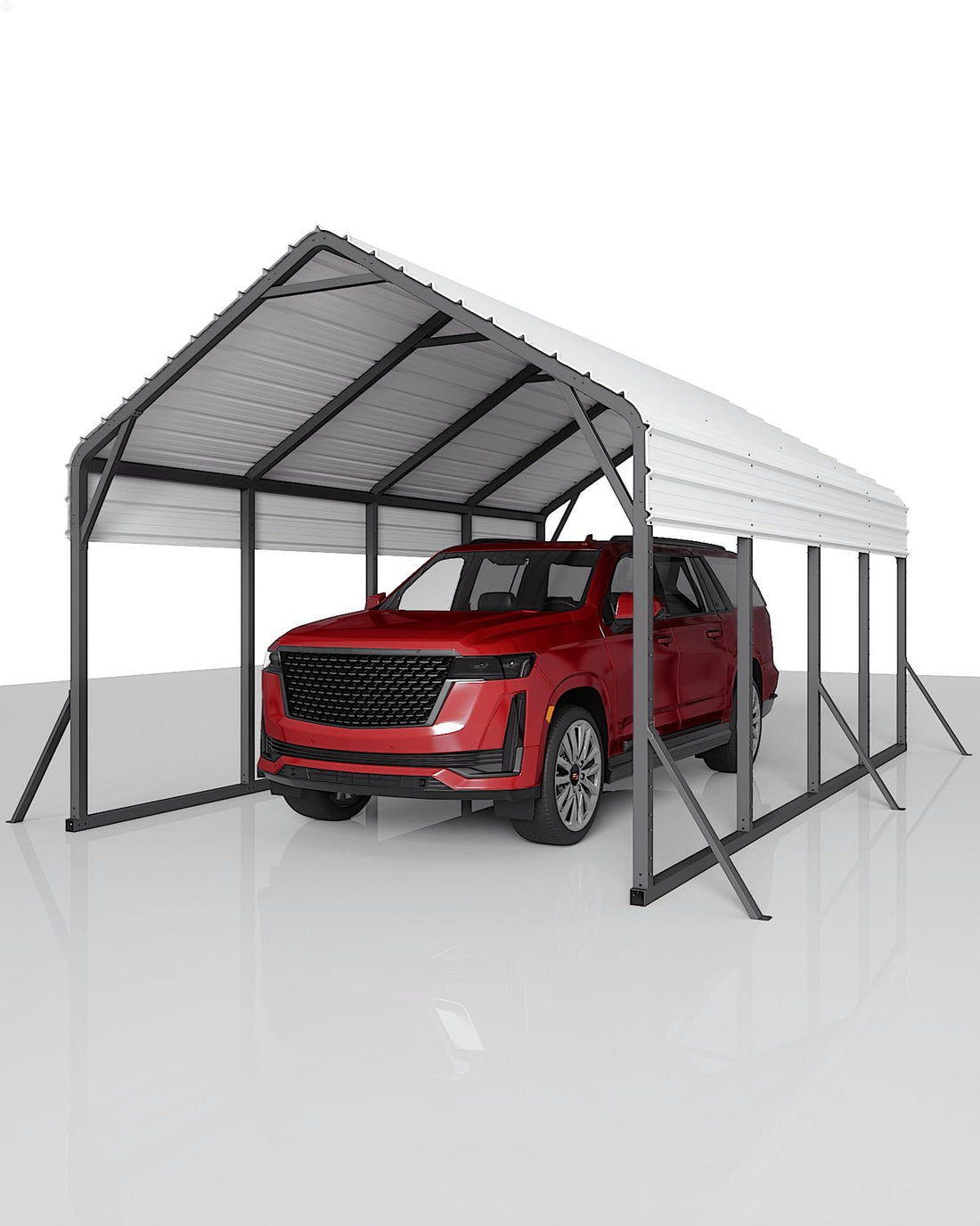 11x20x9 Ft Vertical Roof Metal Carport