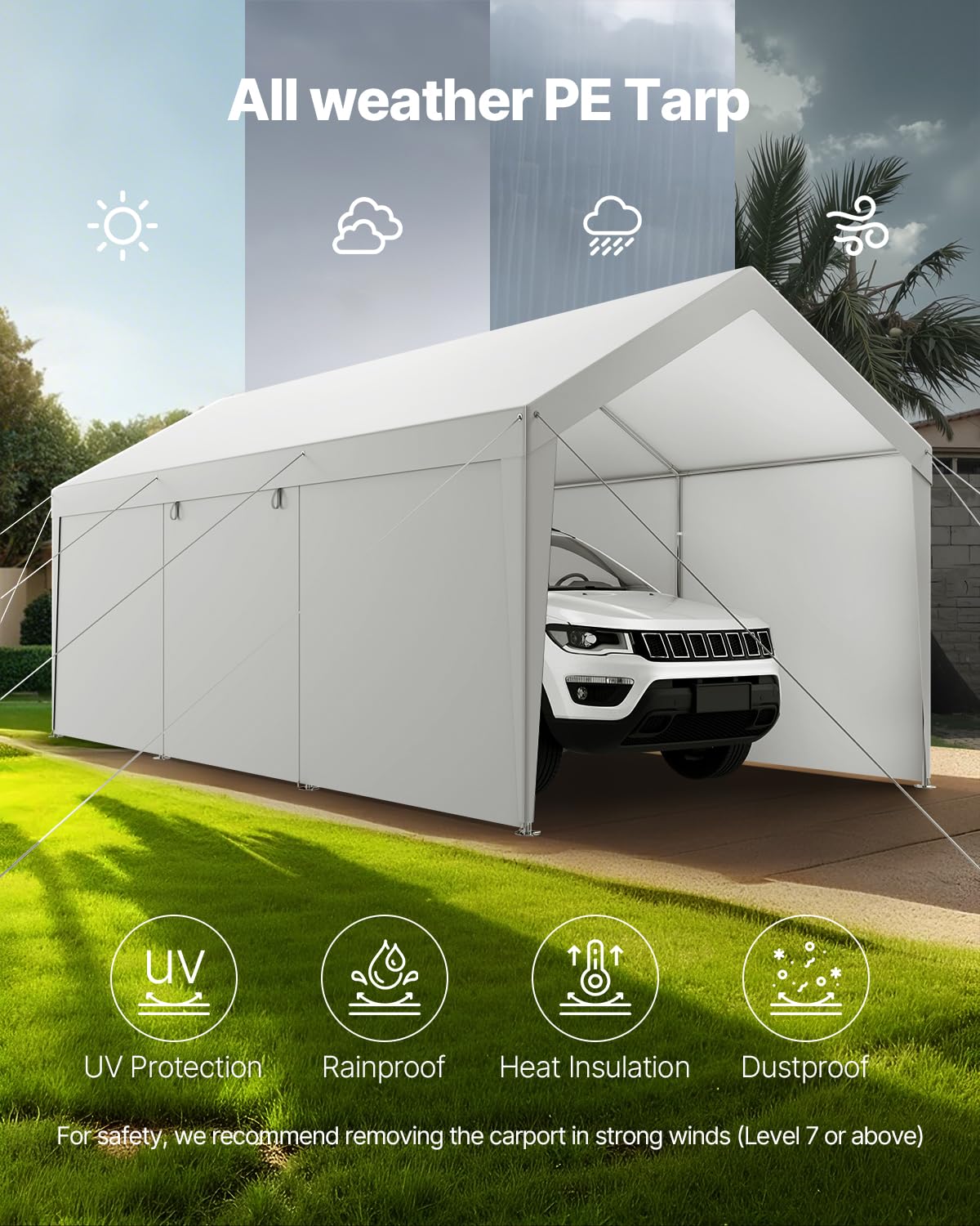 10x20 Ft VEVOR Heavy-Duty Carport