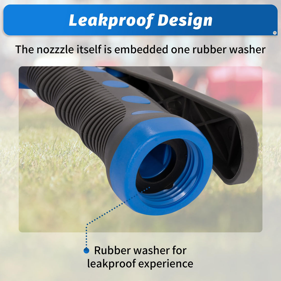 AUTOMAN Garden Hose Nozzle, 7-Pattern Spray