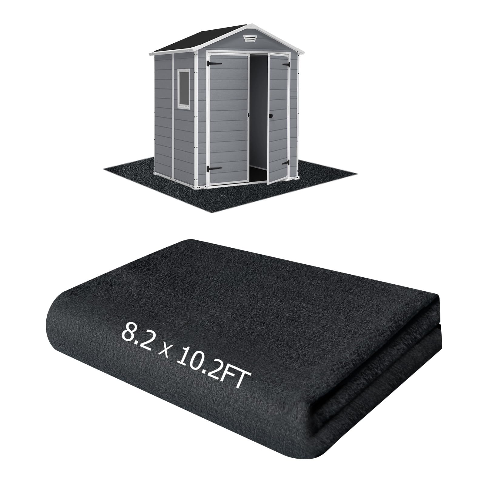 6x8 Ft Outdoor Storage Shed Floor Mat
