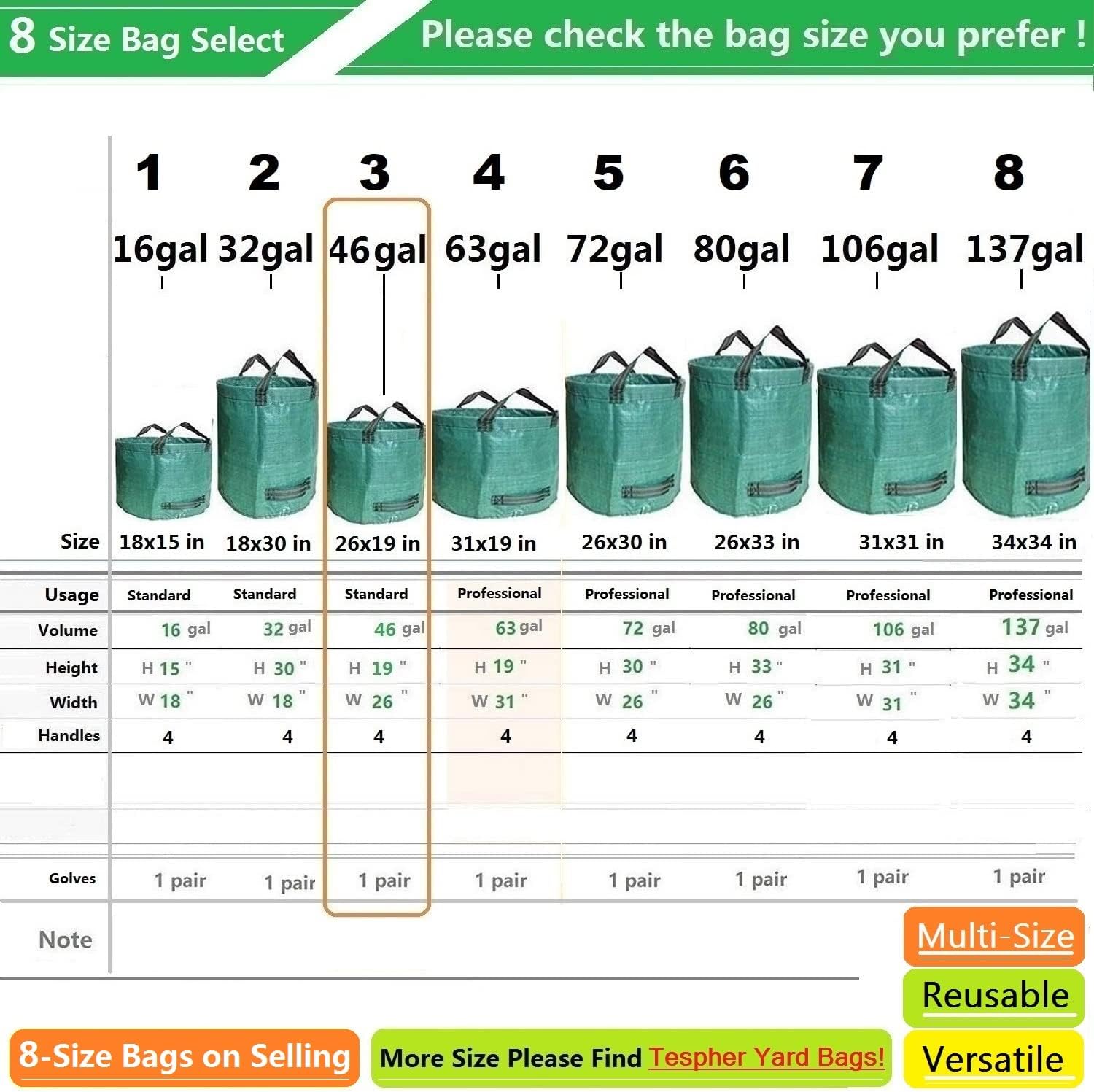 "Yard Waste Bags 3-Pack"