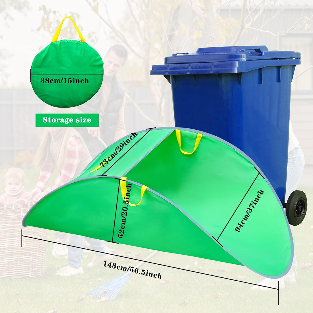 "Foldable Leaf Collector Bag" ✅