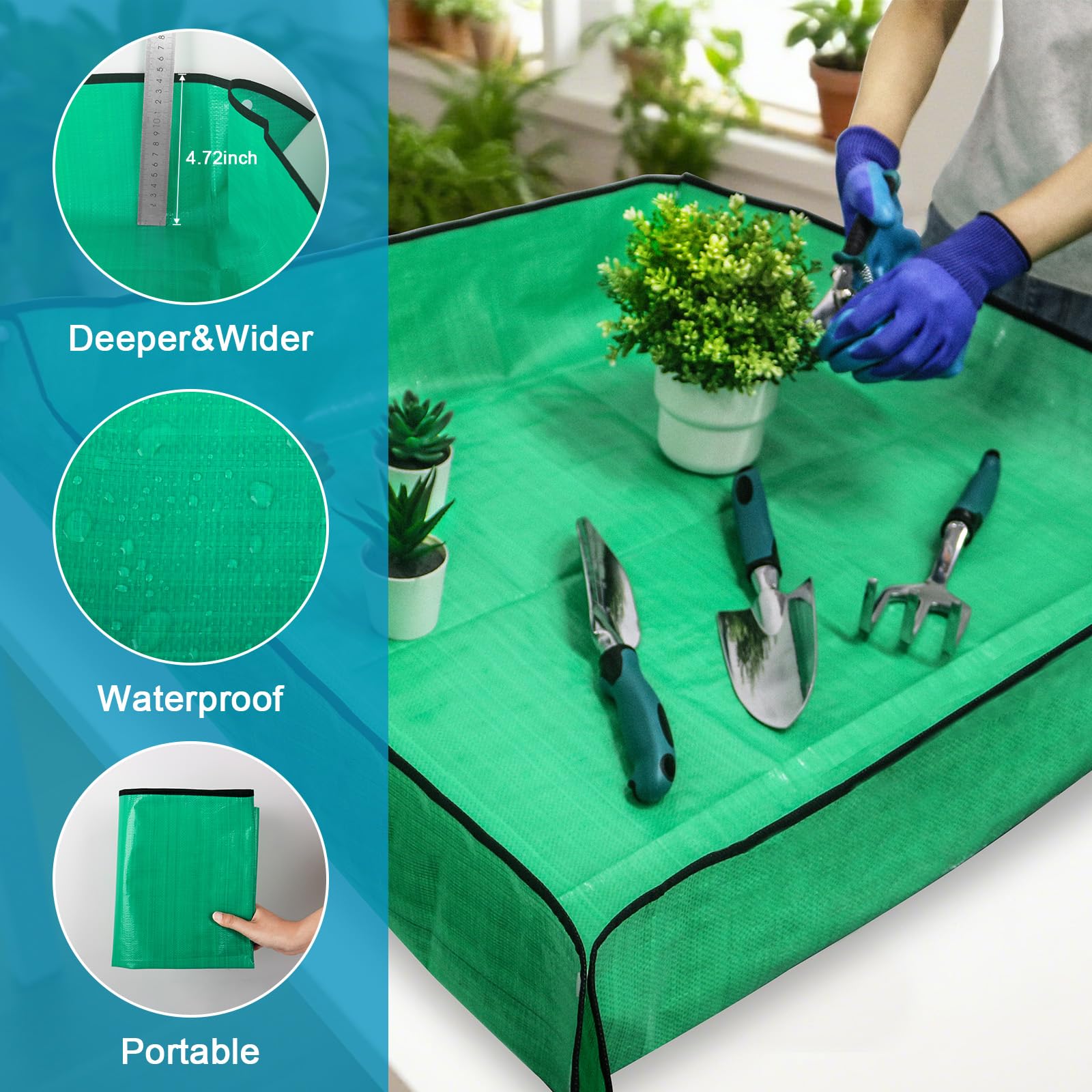 8-Piece Garden Tools Set with Storage Bag