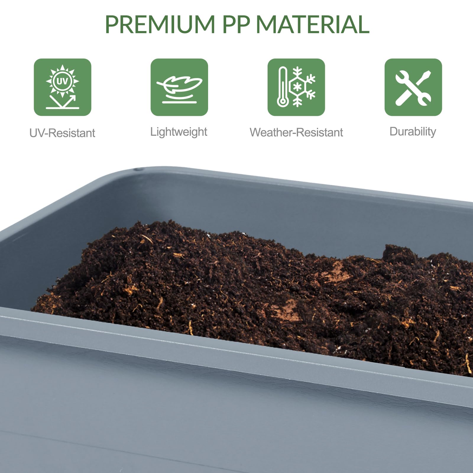 Aoodor Raised Planter Box Set of 3