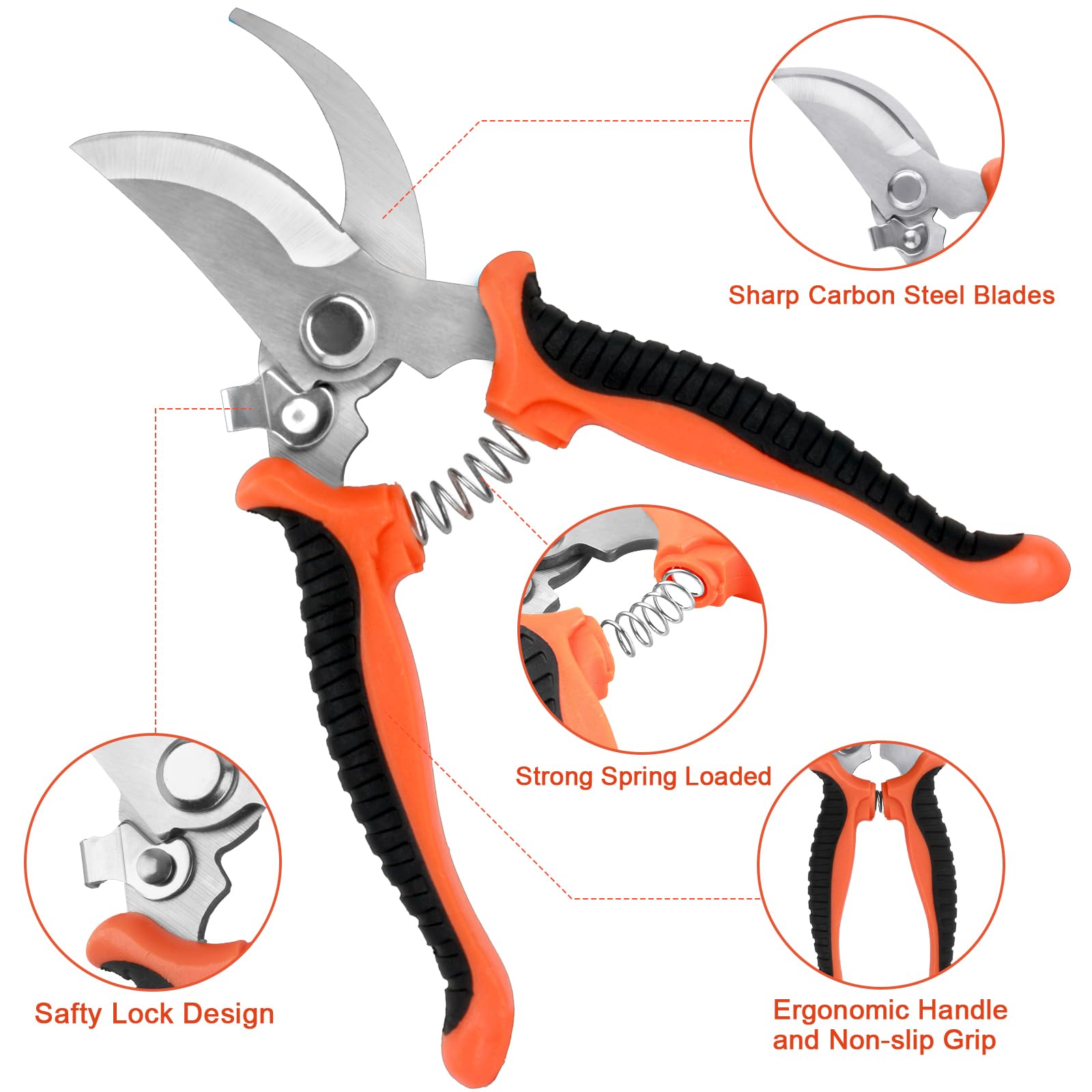 8-Piece Garden Tools Set with Storage Bag