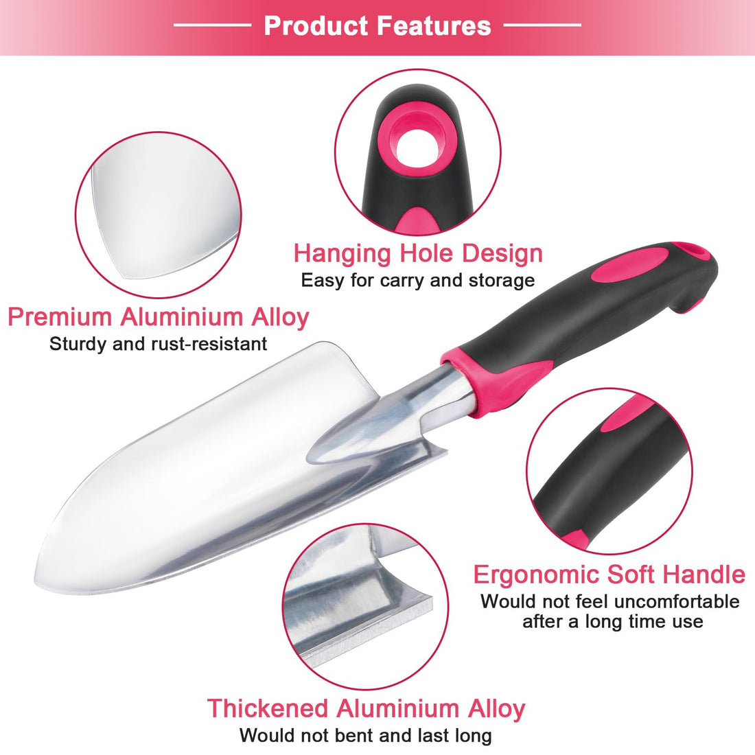 3-Piece Heavy Duty Garden Tools Set