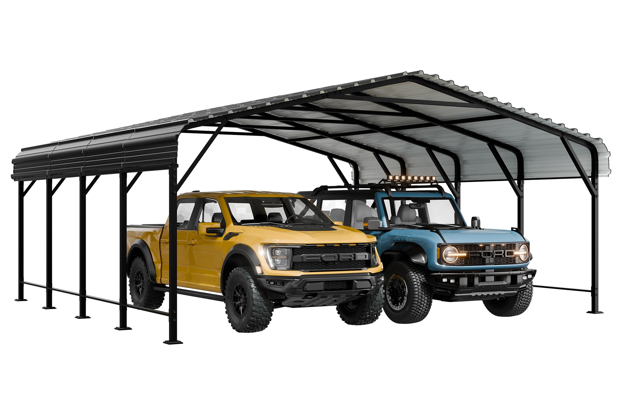 12x20 Ft Walsunny Heavy-Duty Carport