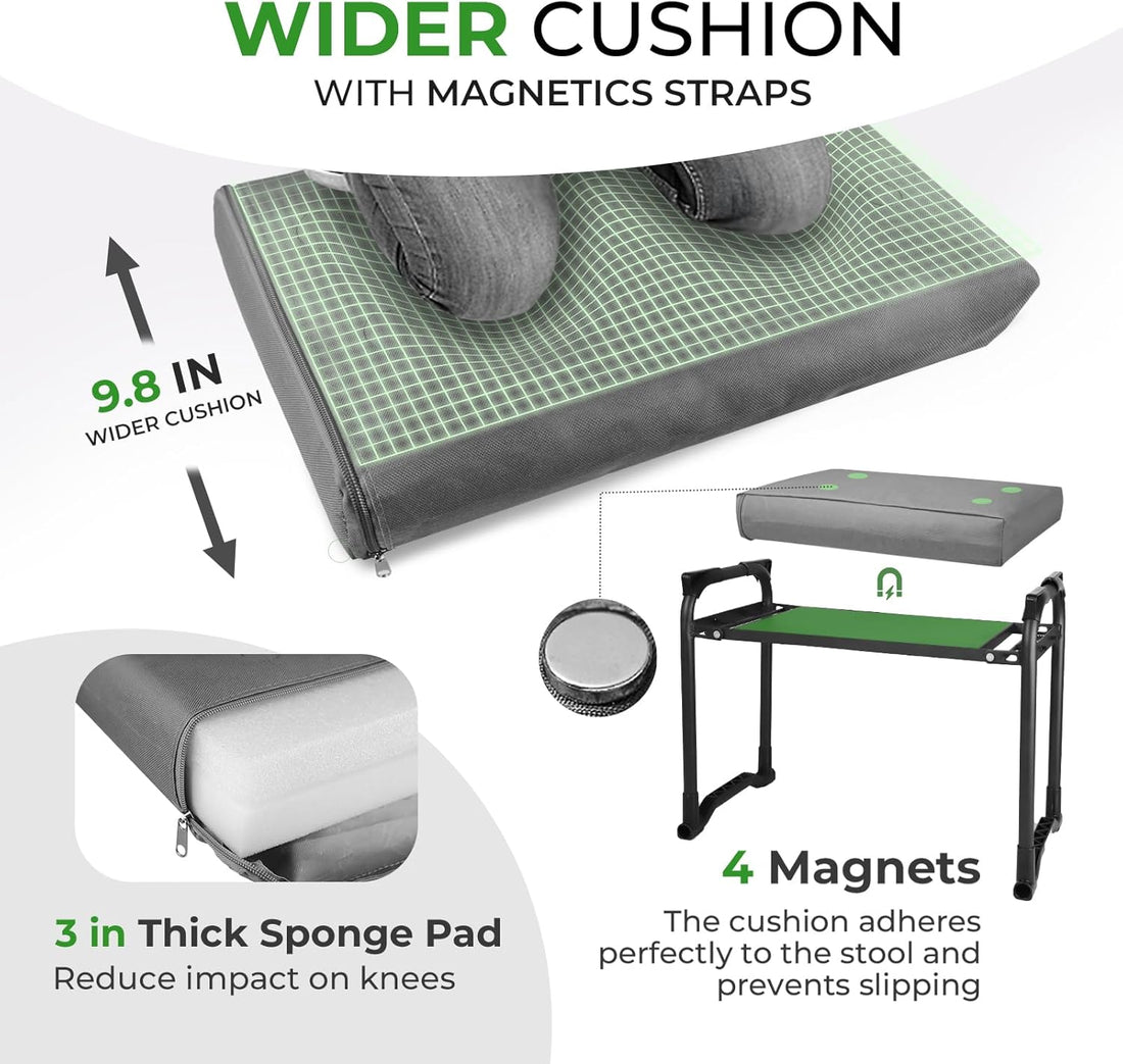 Garden Stool & Kneeler with Extra Cushion