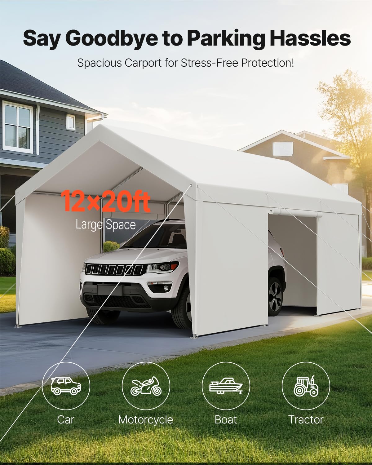 10x20 Ft VEVOR Heavy-Duty Carport