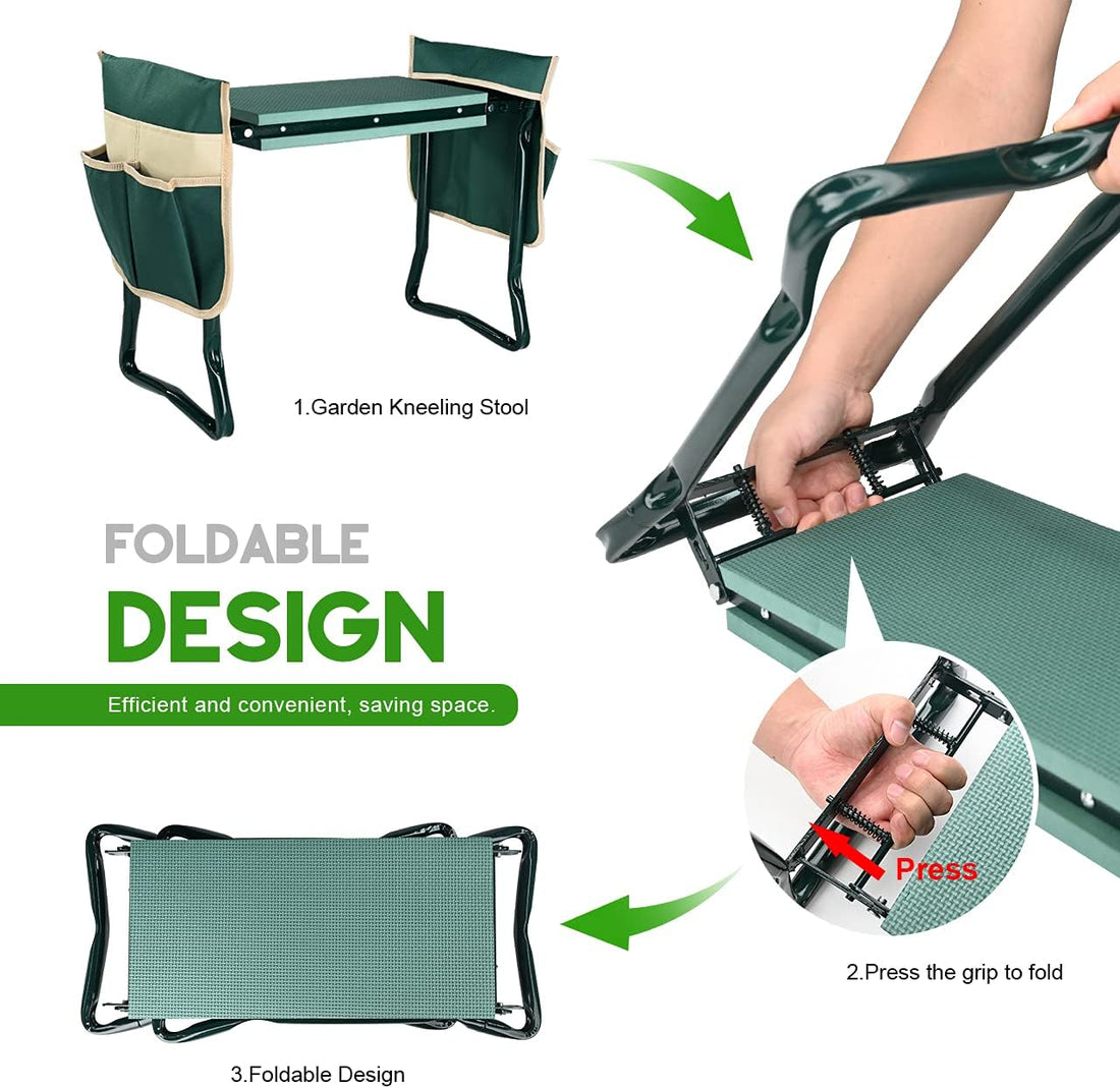 KVR Garden Kneeler & Seat with Tool Pouches