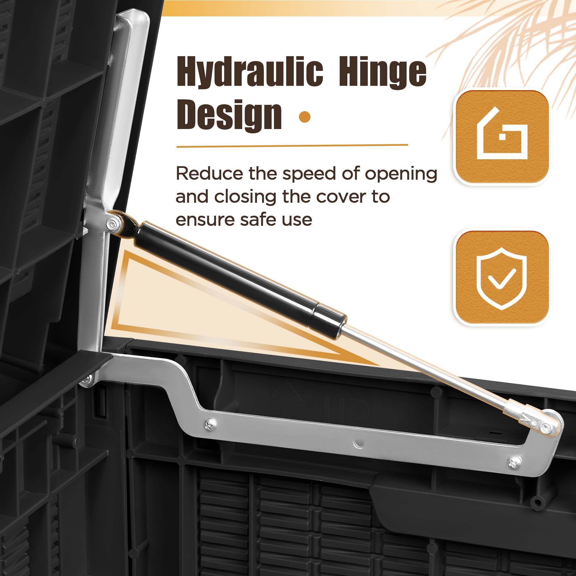 Devoko 100-Gallon Resin Deck Box