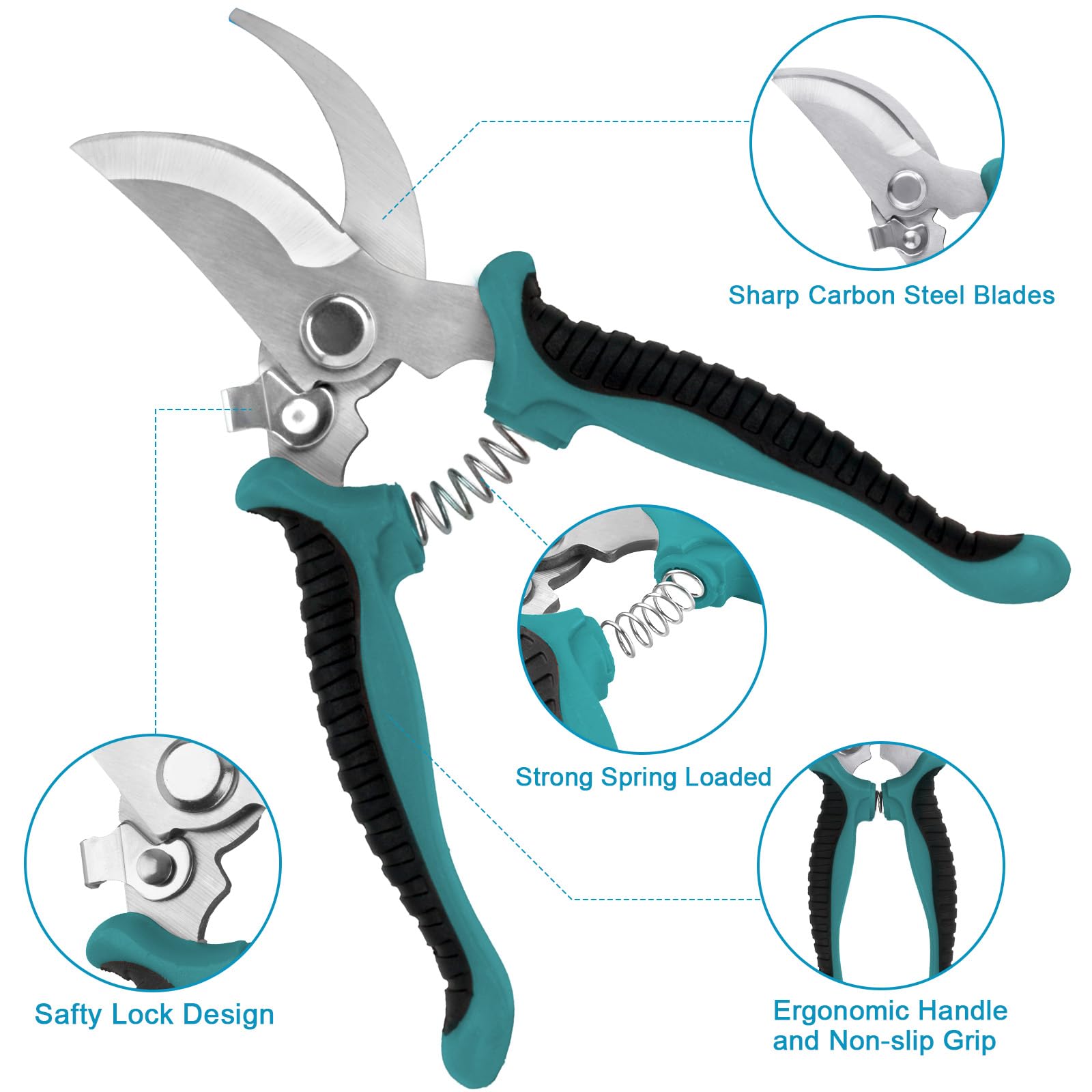 8-Piece Garden Tools Set with Storage Bag