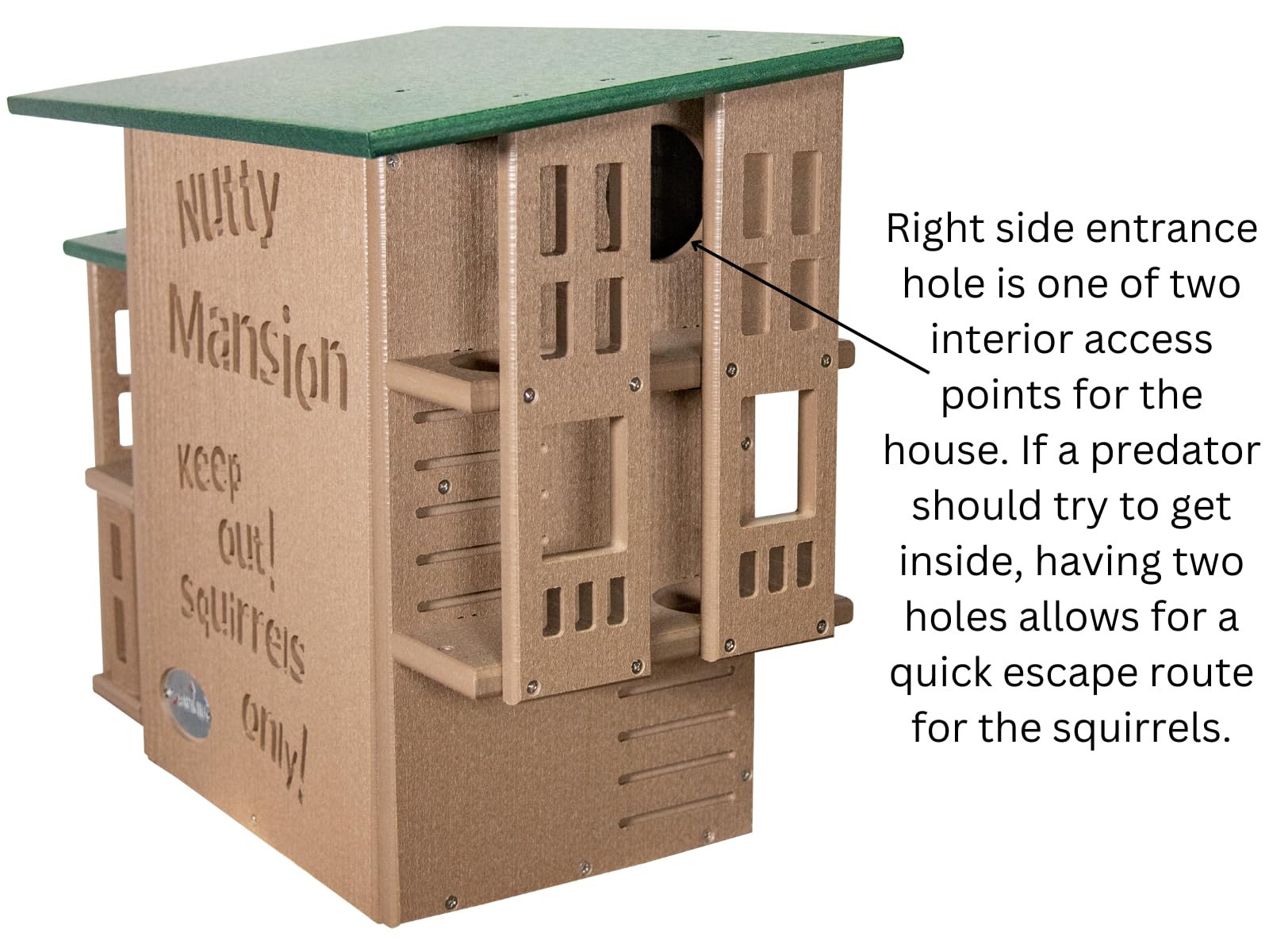 JCS Wildlife Nutty Mansion Squirrel House