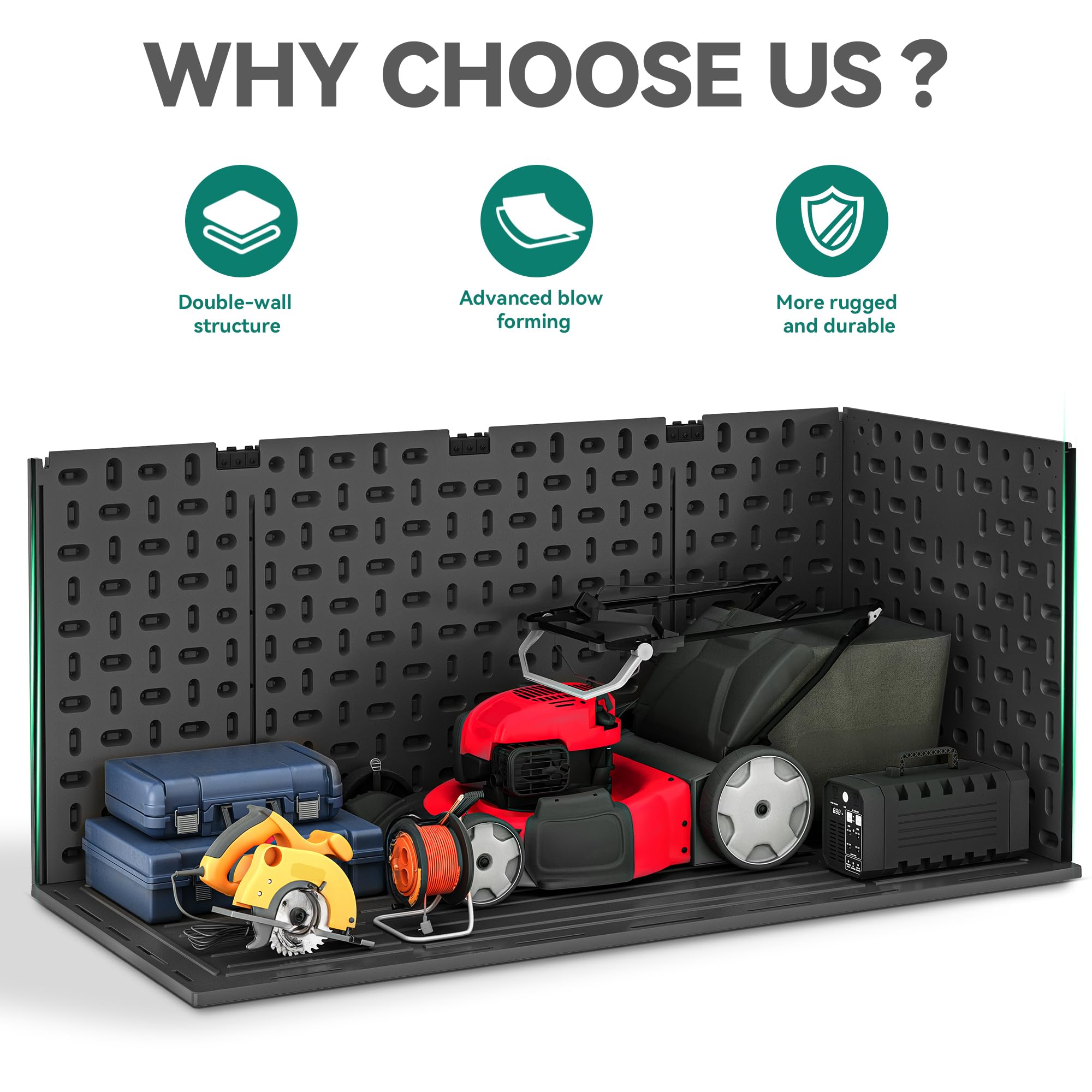 YITAHOME 260-Gallon Double-Wall Deck Box