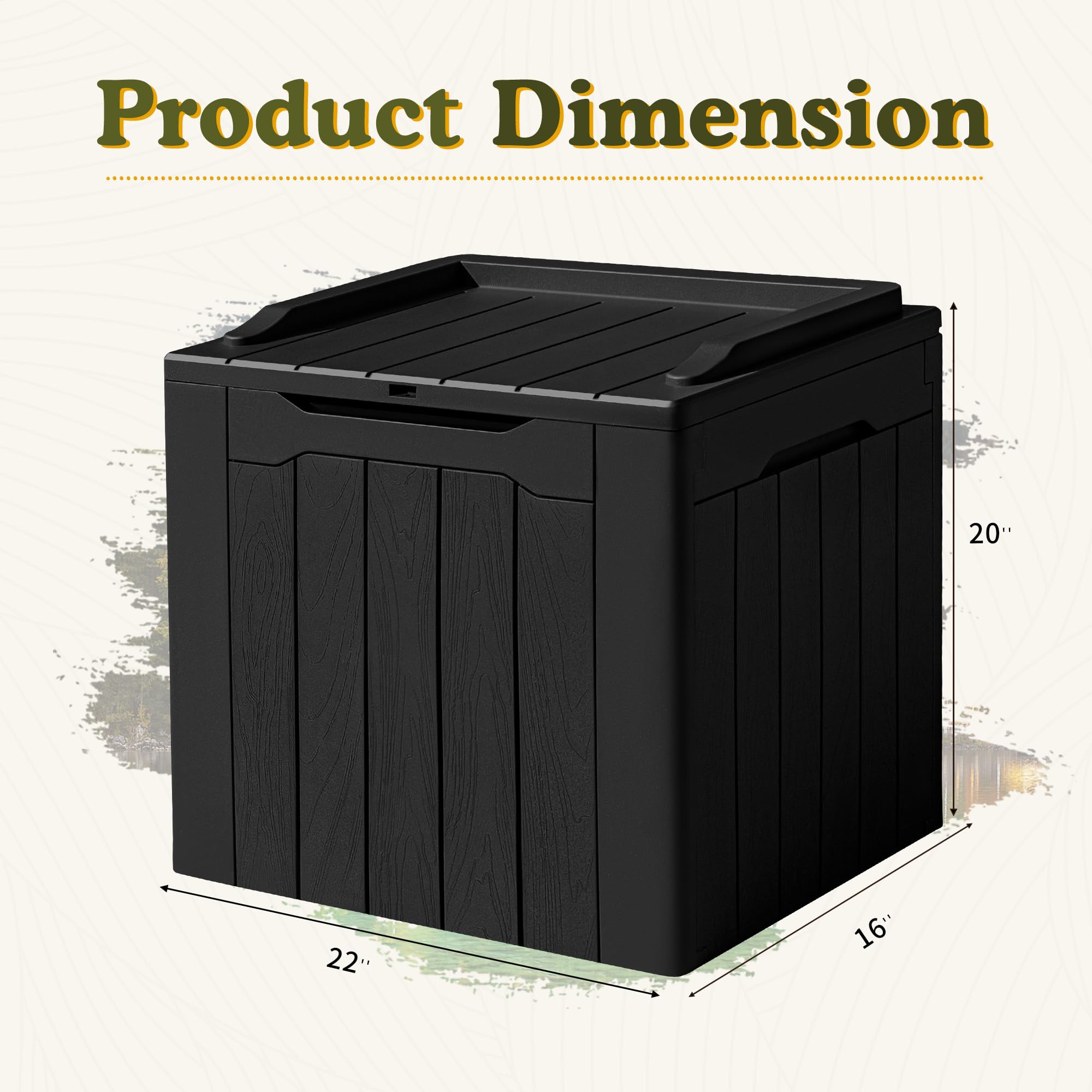 Devoko 100-Gallon Resin Deck Box