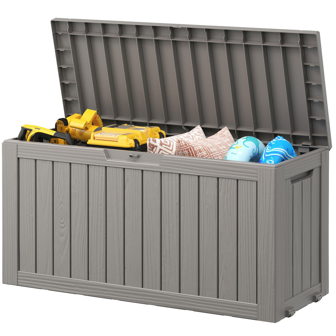 32-Gallon Resin Deck Box 2-Pack, Black