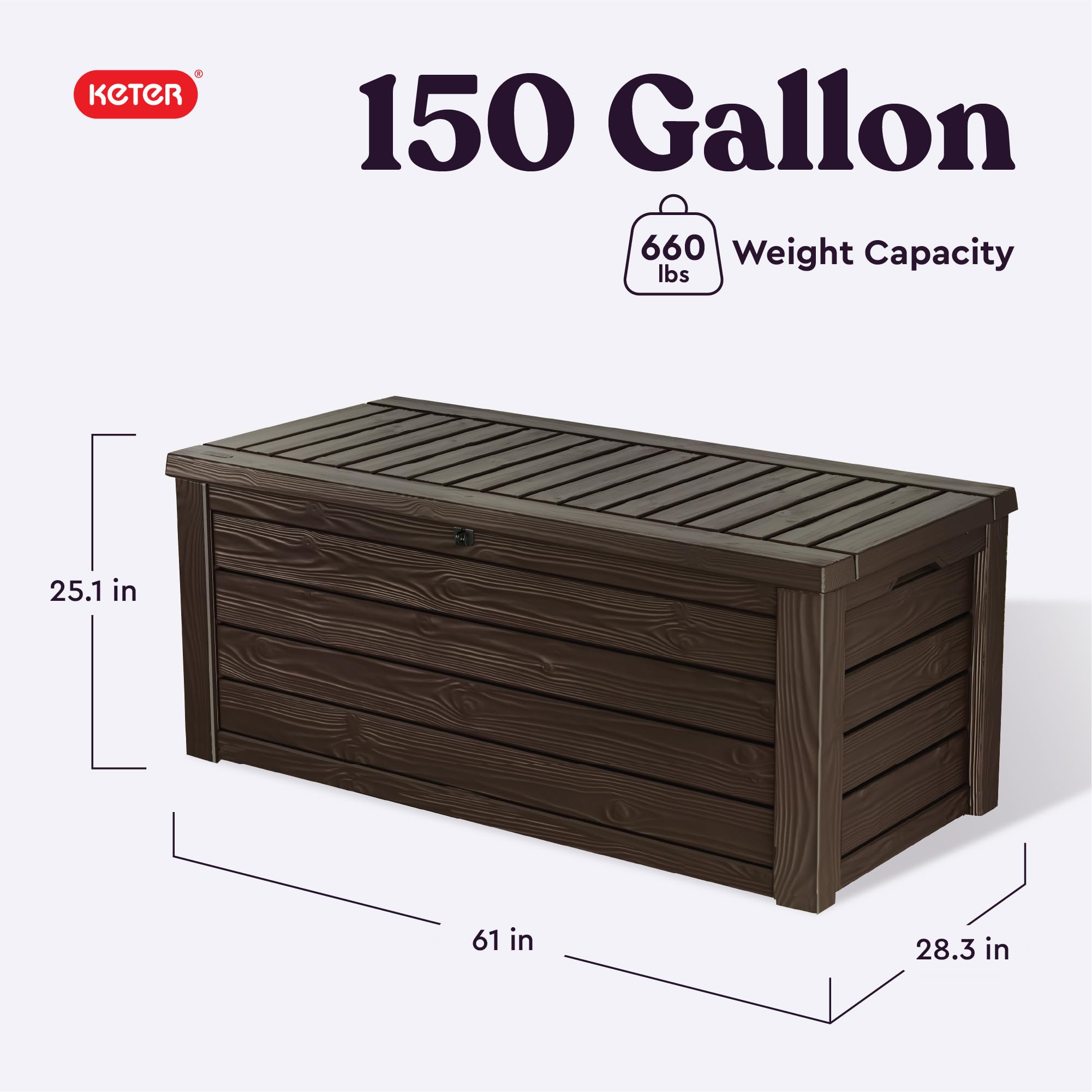 Keter Westwood 150-Gallon Deck Box