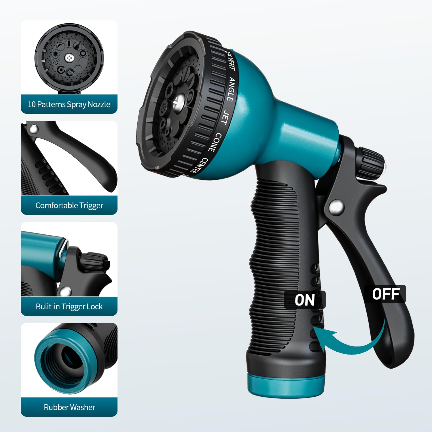 Heavy Duty Hose Nozzle Sprayer, 2 Pack