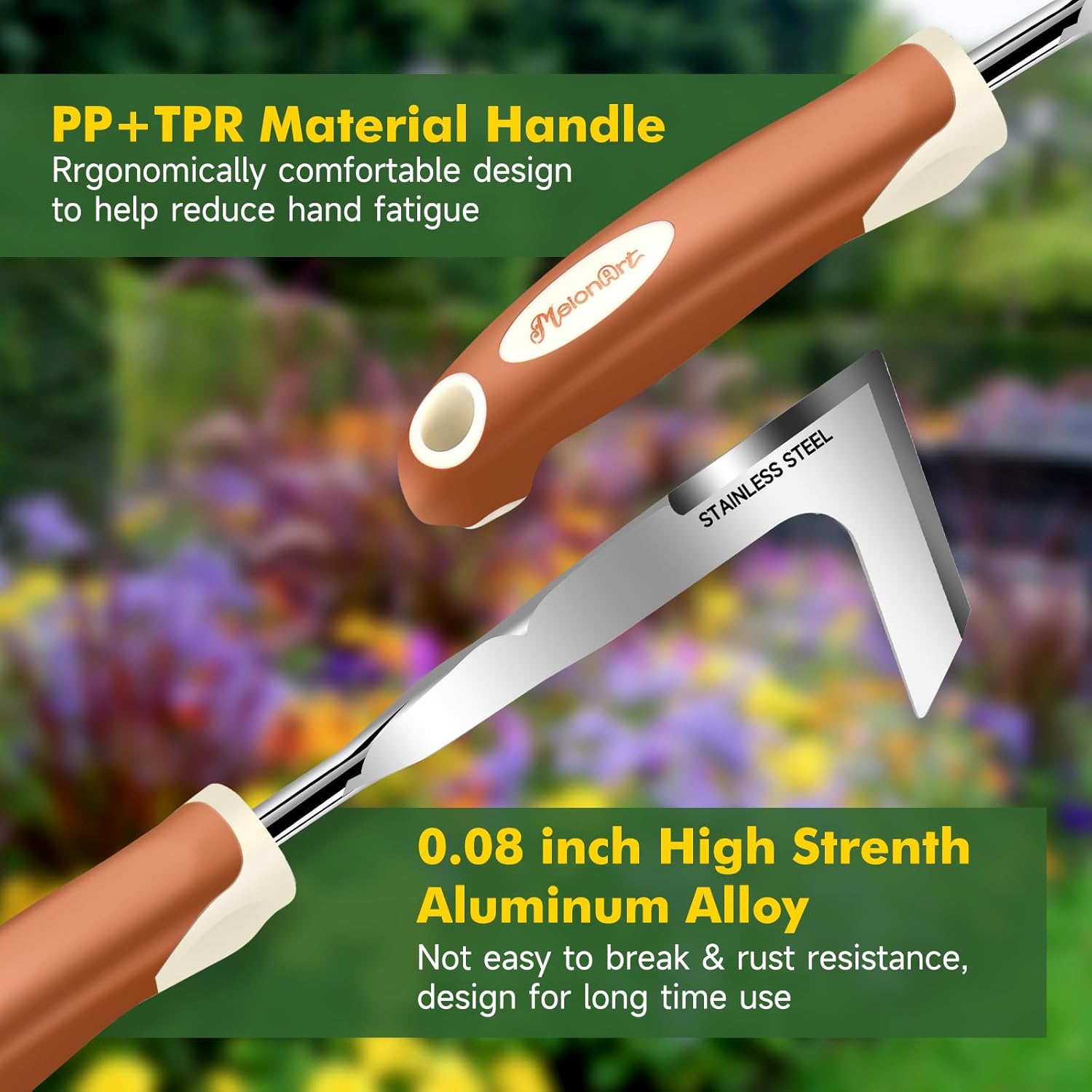 MelonArt 10-Piece Garden Tool Set