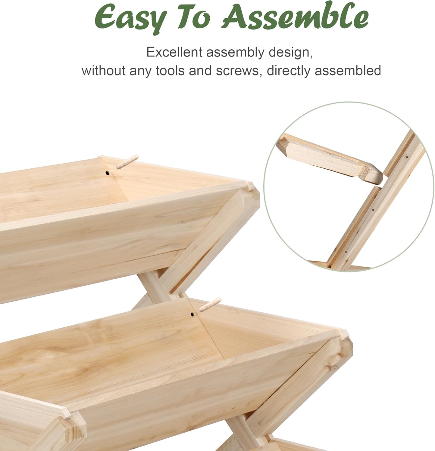 3-Tier Wooden Vertical Raised Garden Bed