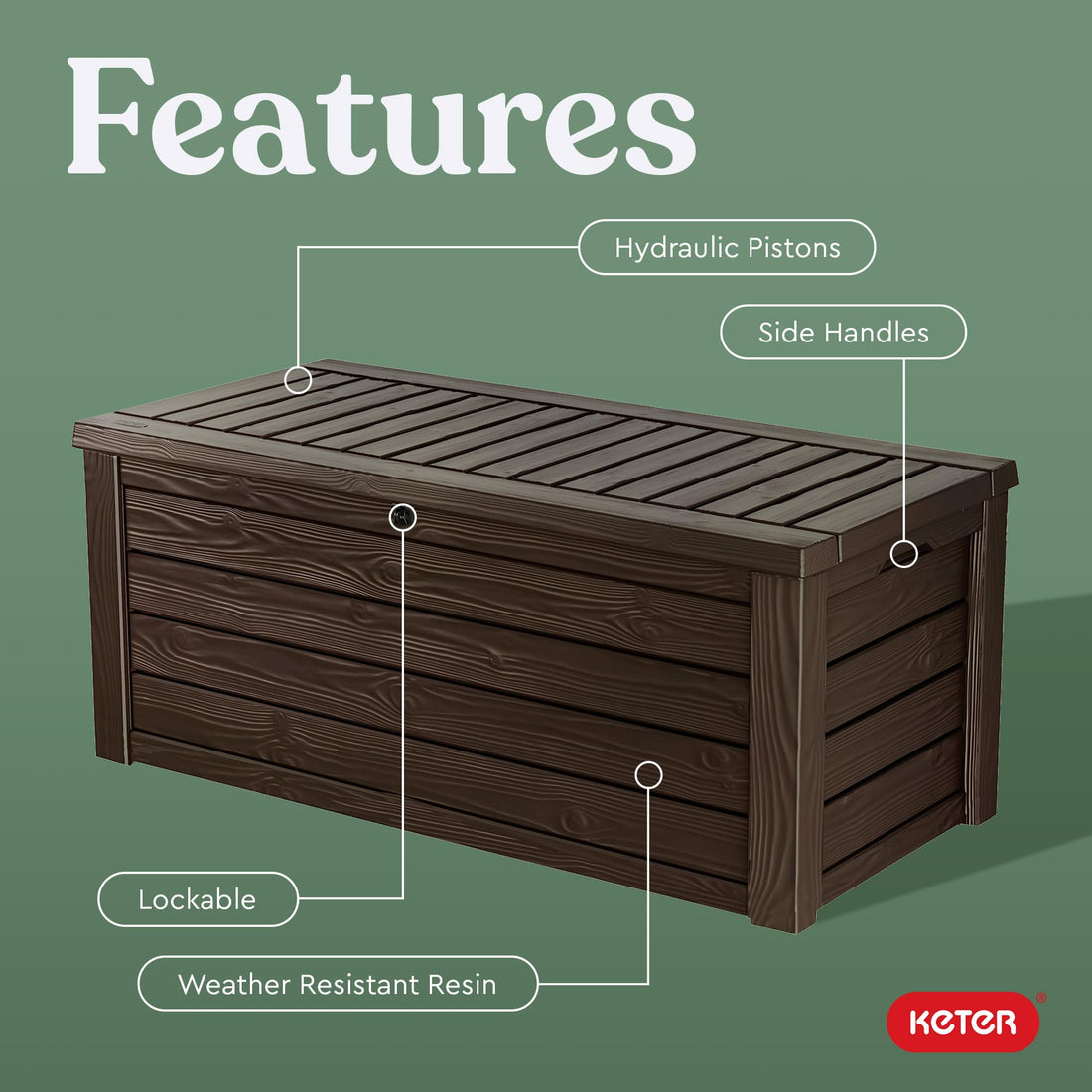 Keter Westwood 150-Gallon Deck Box