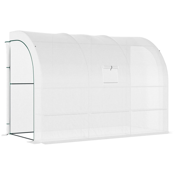 Outsunny 10'x5'x7' Lean-To Walk-in Greenhouse
