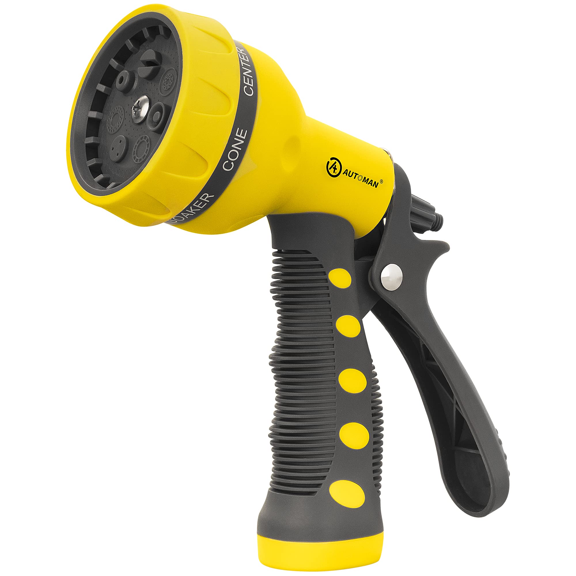 AUTOMAN Garden Hose Nozzle, 7-Pattern Spray