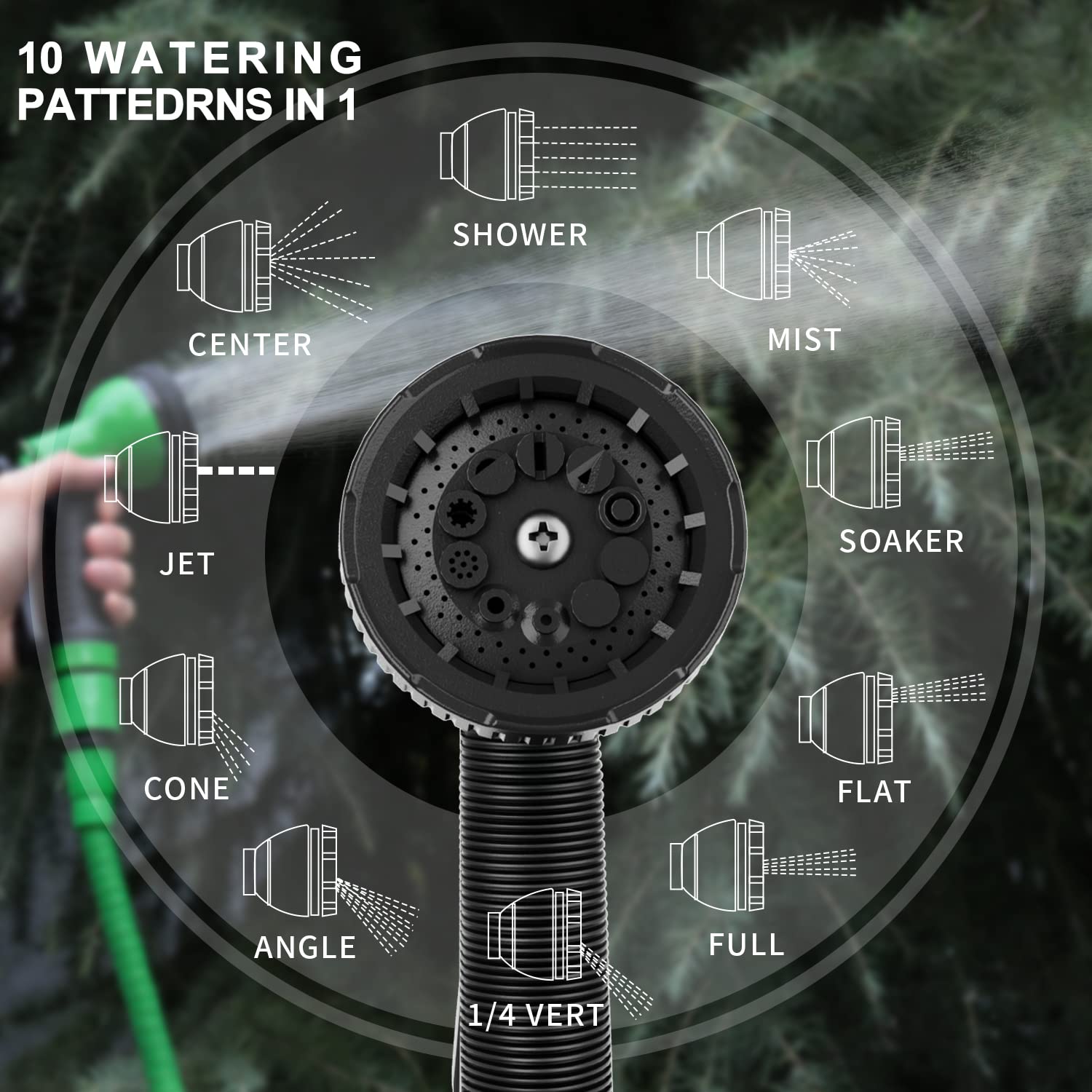 Heavy Duty Hose Nozzle Sprayer, 2 Pack