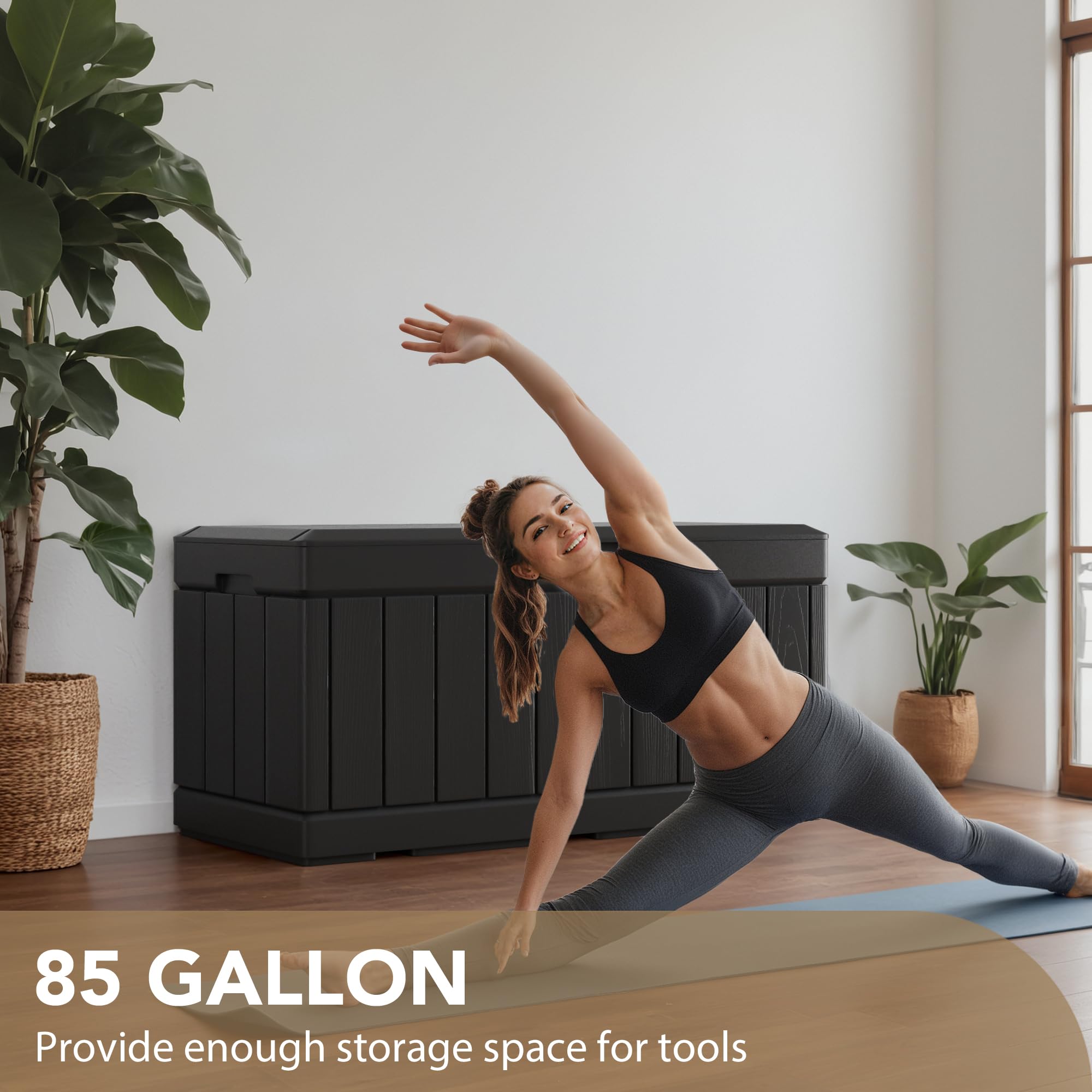 Devoko 100-Gallon Resin Deck Box