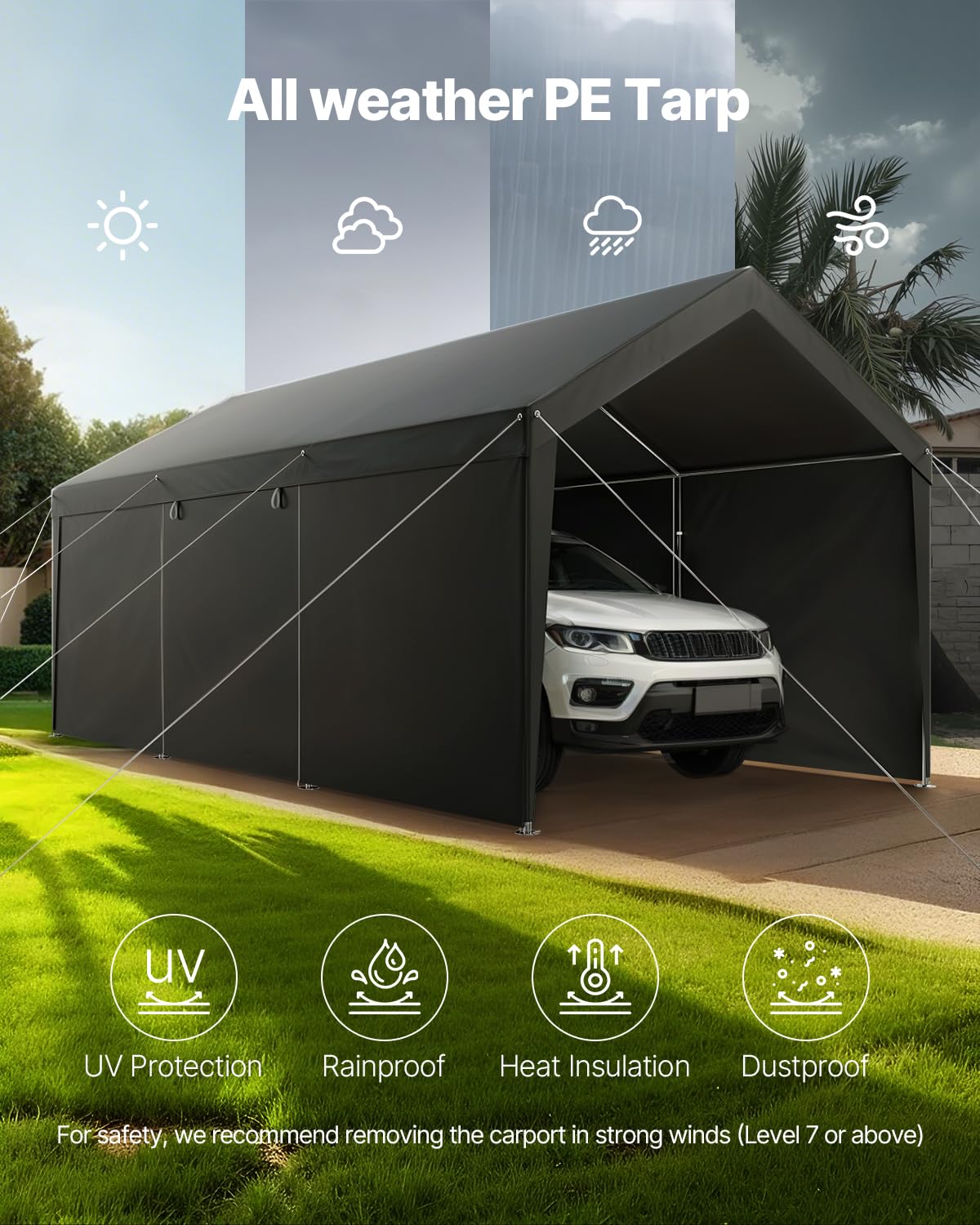 10x20 Ft VEVOR Heavy-Duty Carport
