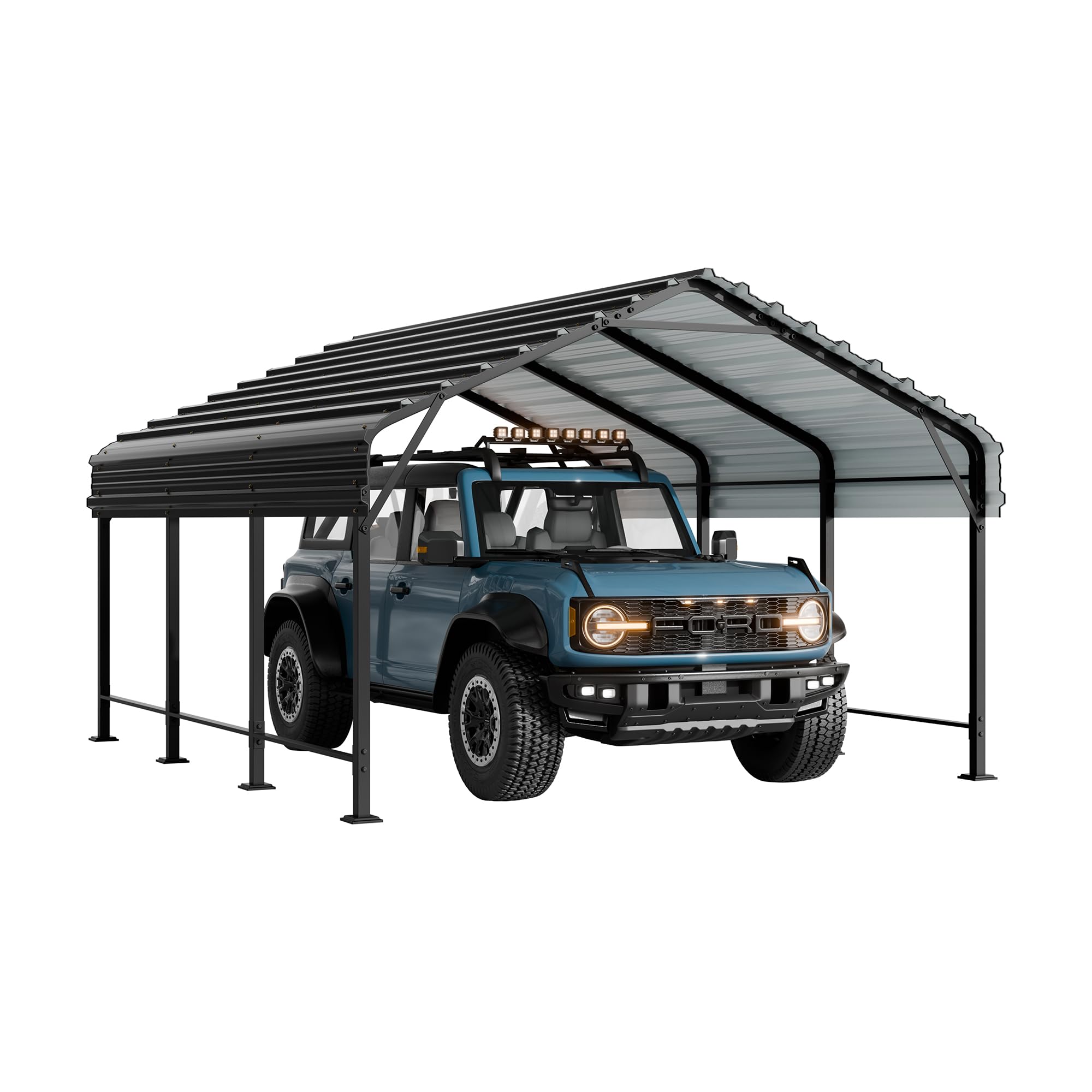 12x20 Ft Walsunny Heavy-Duty Carport