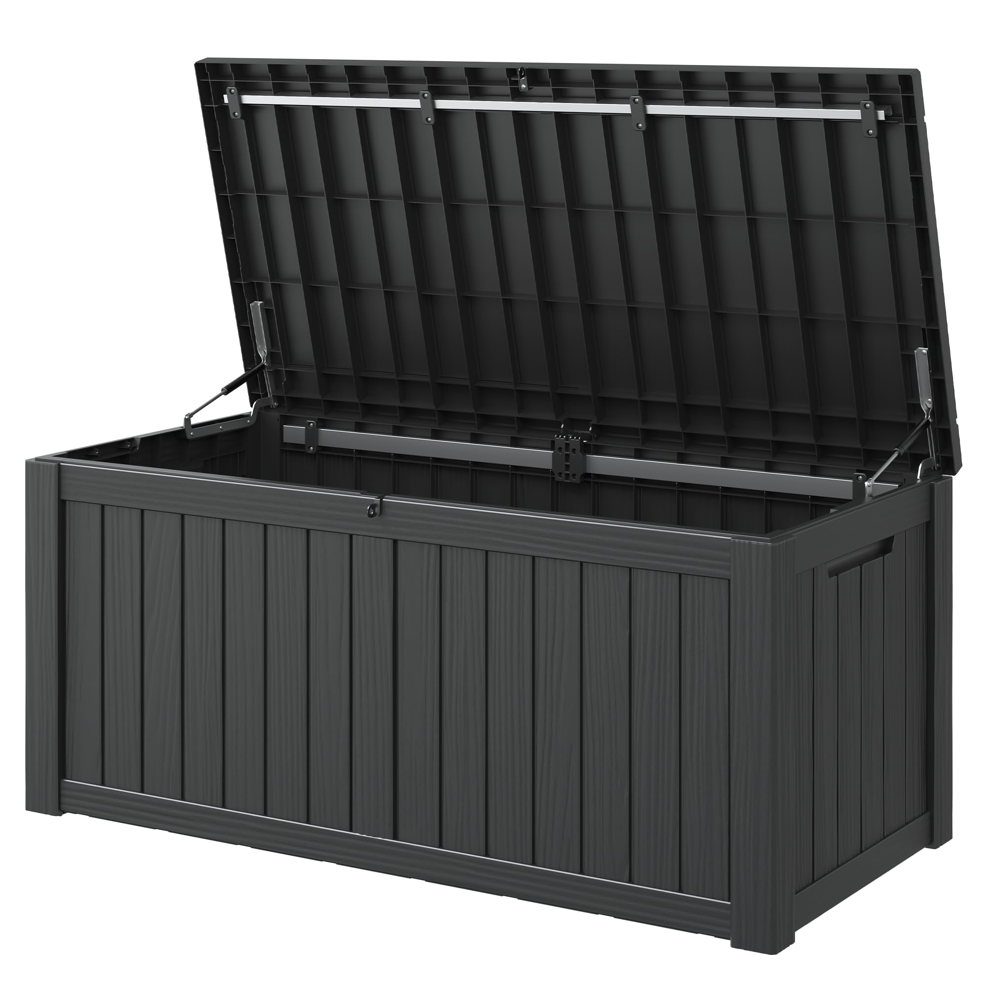 32-Gallon Resin Deck Box 2-Pack, Black