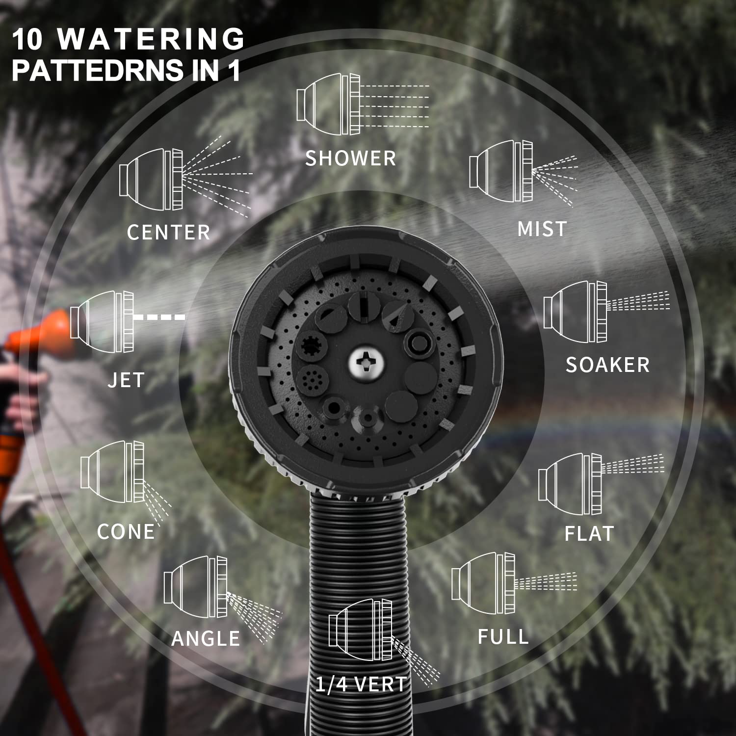 Heavy Duty Hose Nozzle Sprayer, 2 Pack