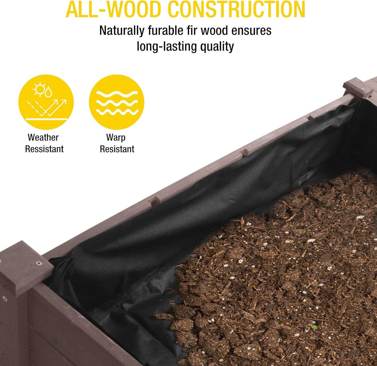 Aivituvin Raised Garden Bed with Wheels