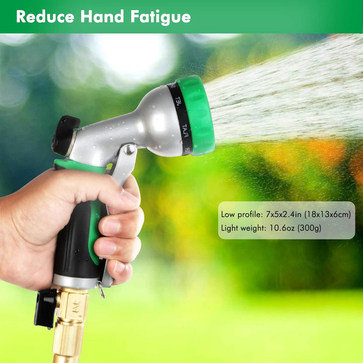 **RESTMO Heavy Duty Garden Hose Nozzle, 7 Spray Patterns**