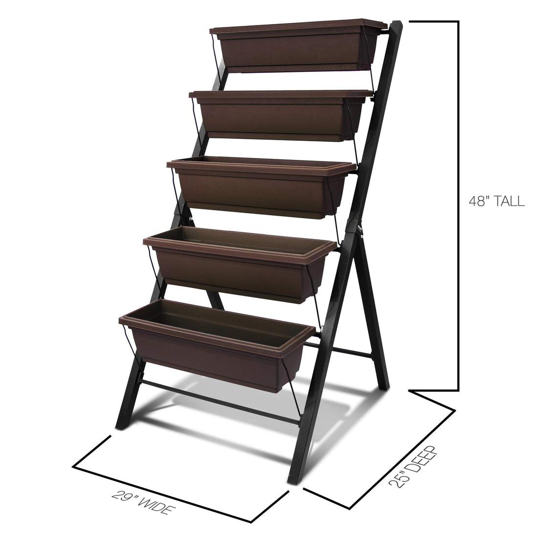 4Ft 5-Tier Vertical Raised Garden Bed Planter Box