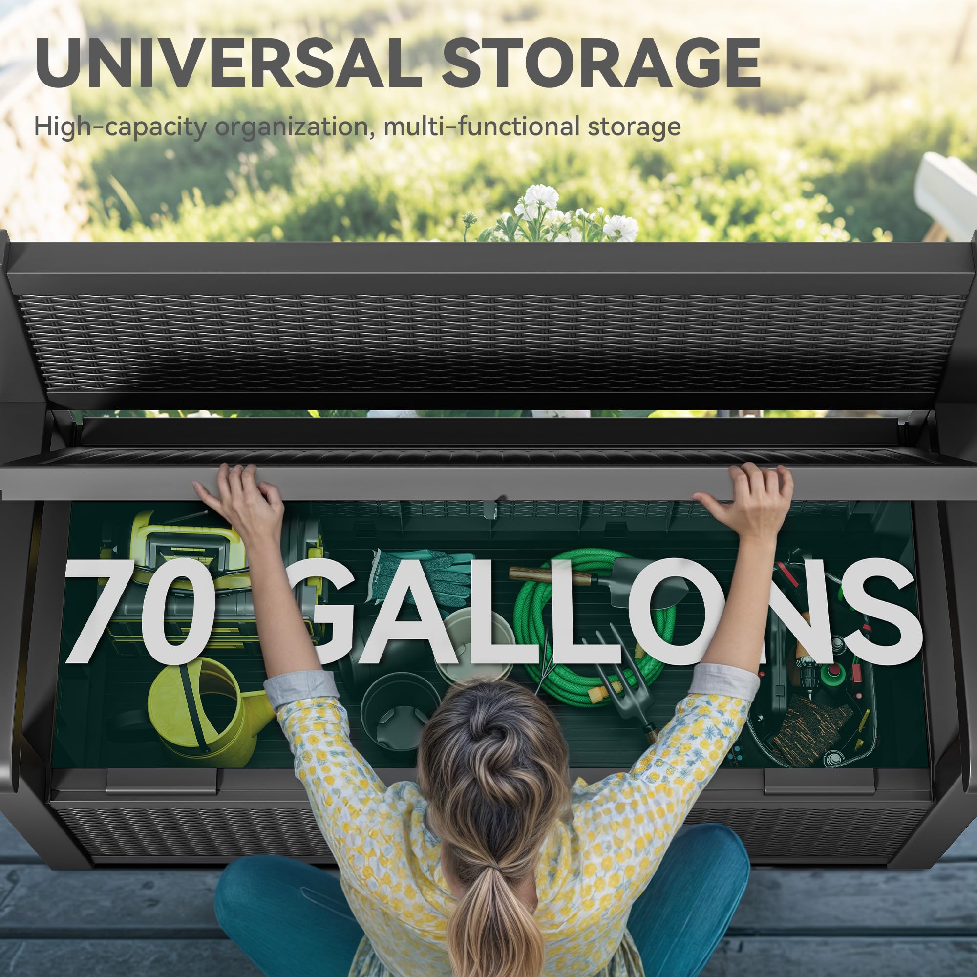 YITAHOME 260-Gallon Double-Wall Deck Box