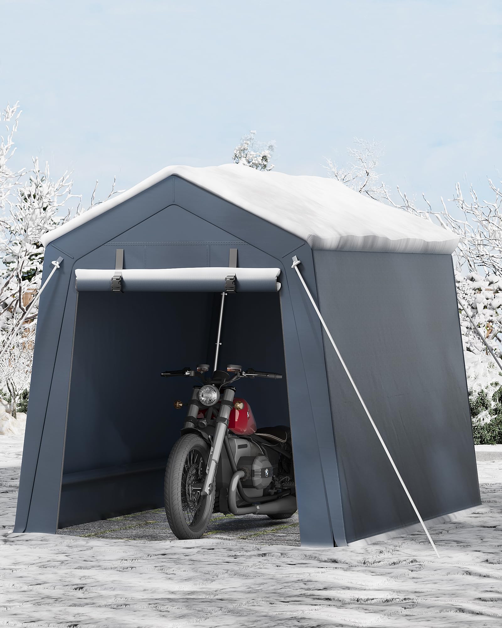 6x6 Ft Heavy-Duty Carport Tent