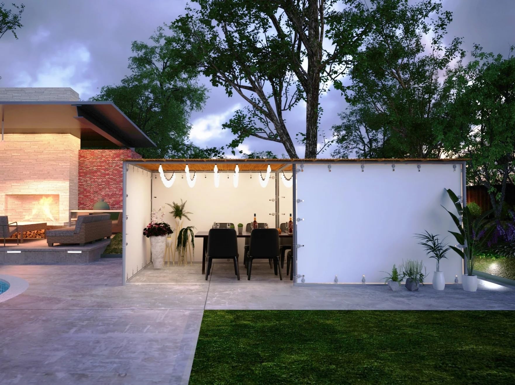 Sieger 6x8 Ft Sukkah Kit with Schach & Storage Bag