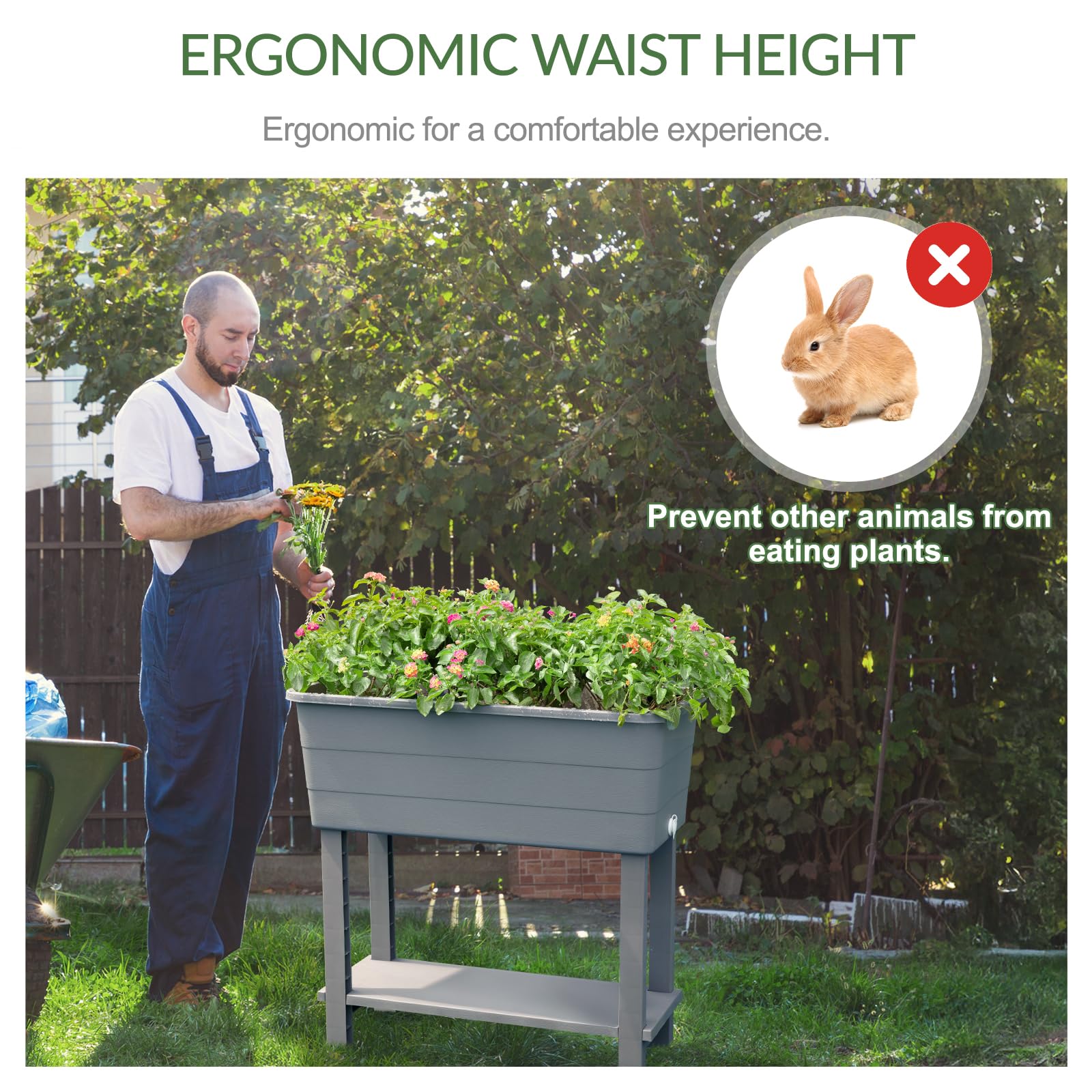 Aoodor Raised Planter Box Set of 3