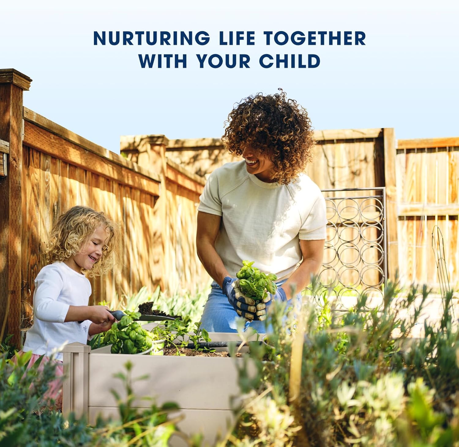 PASAMIC 4x4x1ft Vinyl Raised Garden Bed