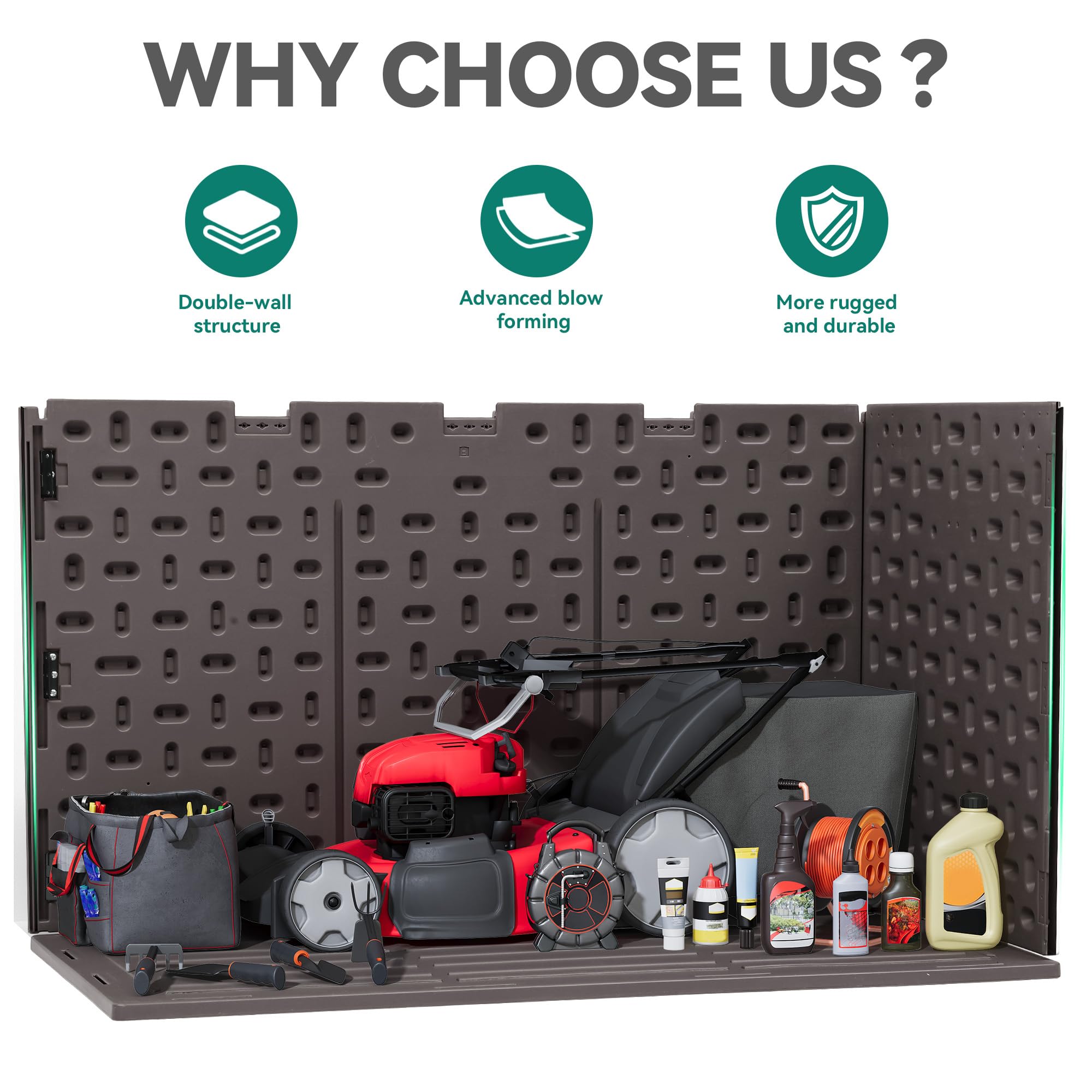 YITAHOME 260-Gallon Double-Wall Deck Box