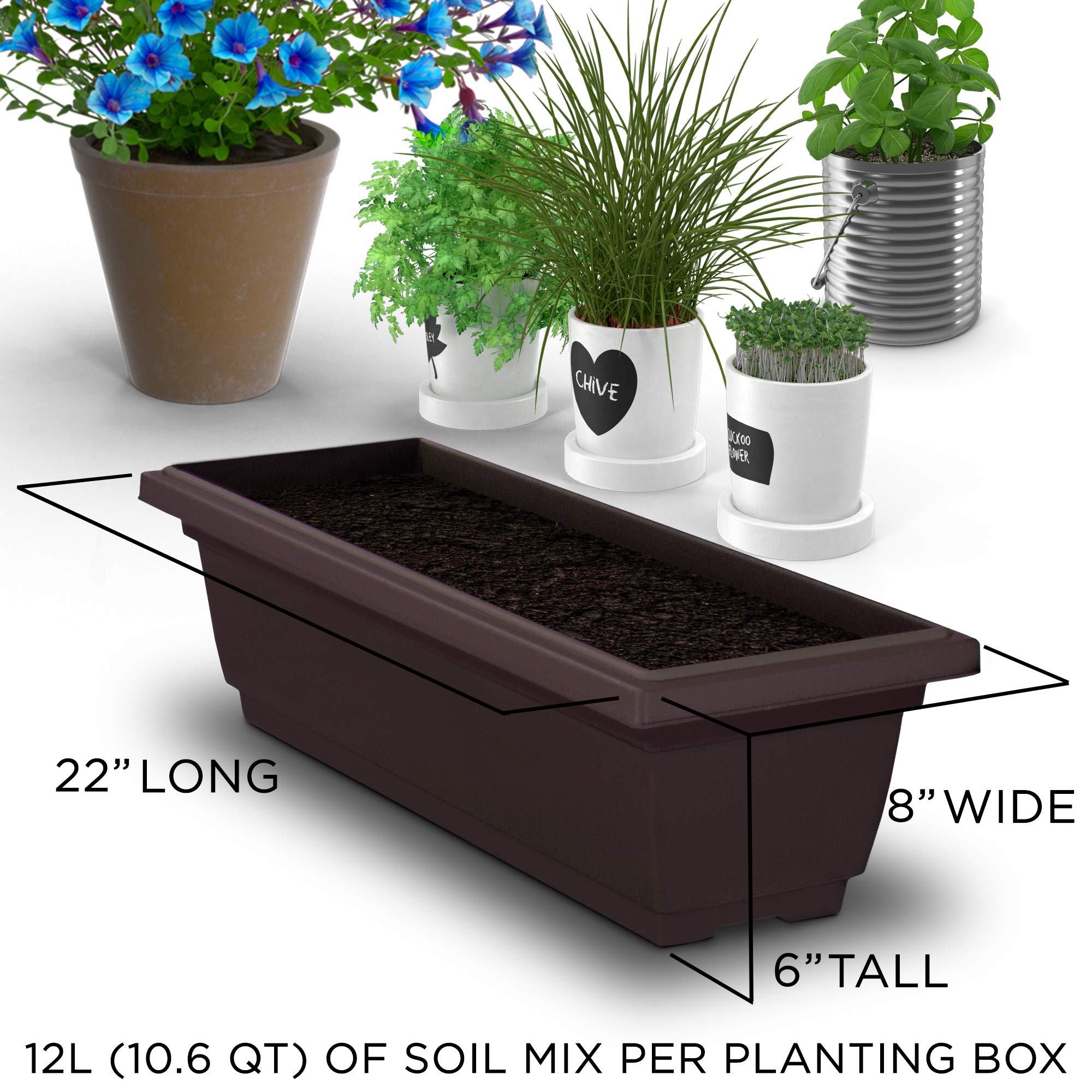 4Ft 5-Tier Vertical Raised Garden Bed Planter Box