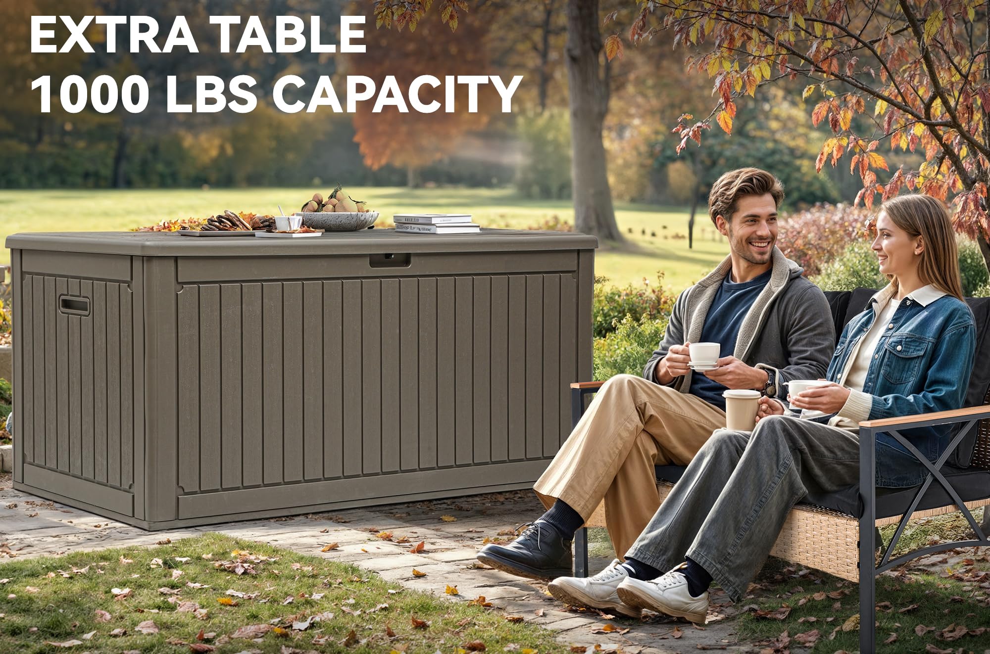 YITAHOME 260-Gallon Double-Wall Deck Box