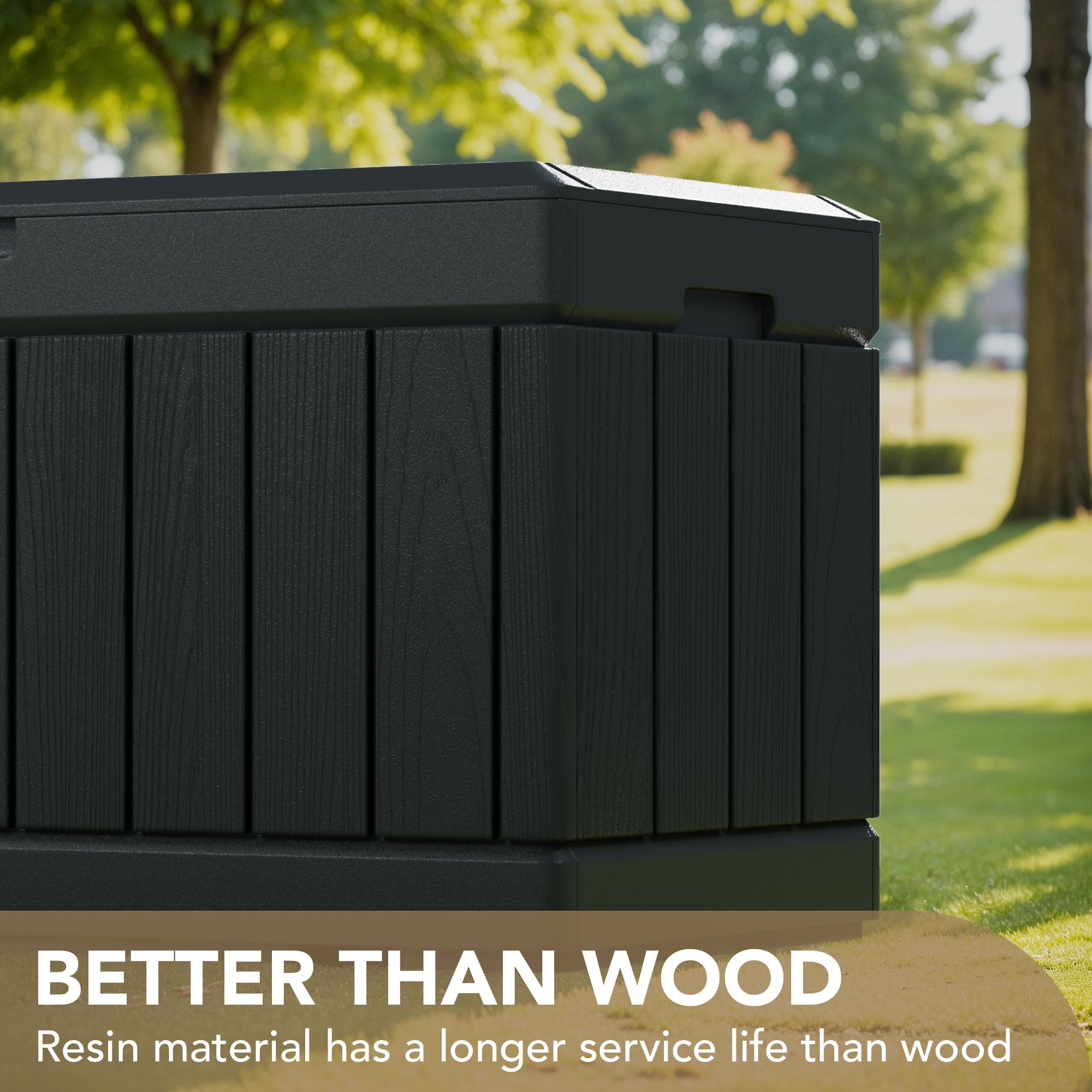 Devoko 100-Gallon Resin Deck Box