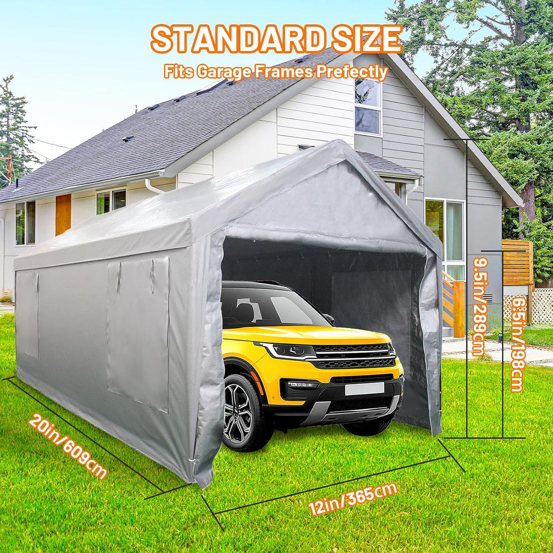 Auraway 12x20 Ft Heavy-Duty Carport